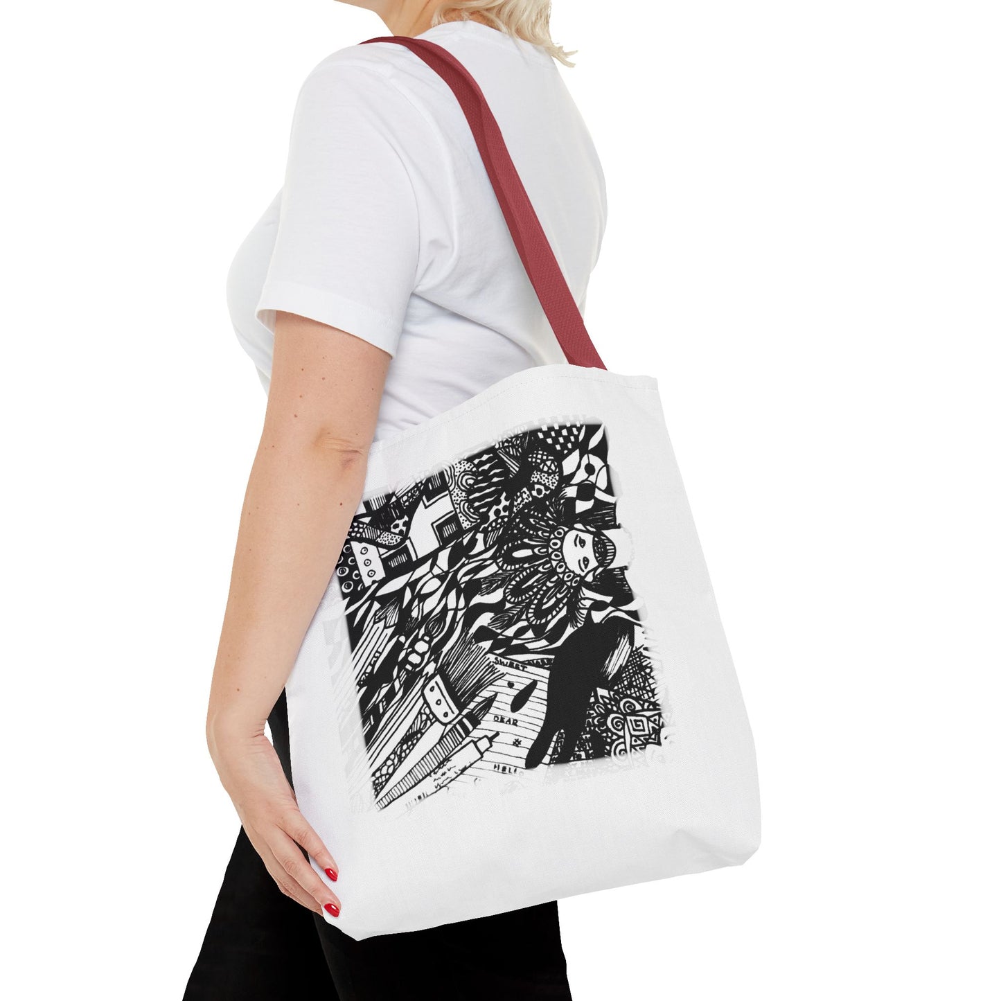 Tote bag Stoffen draagtas met creatieve opdruk