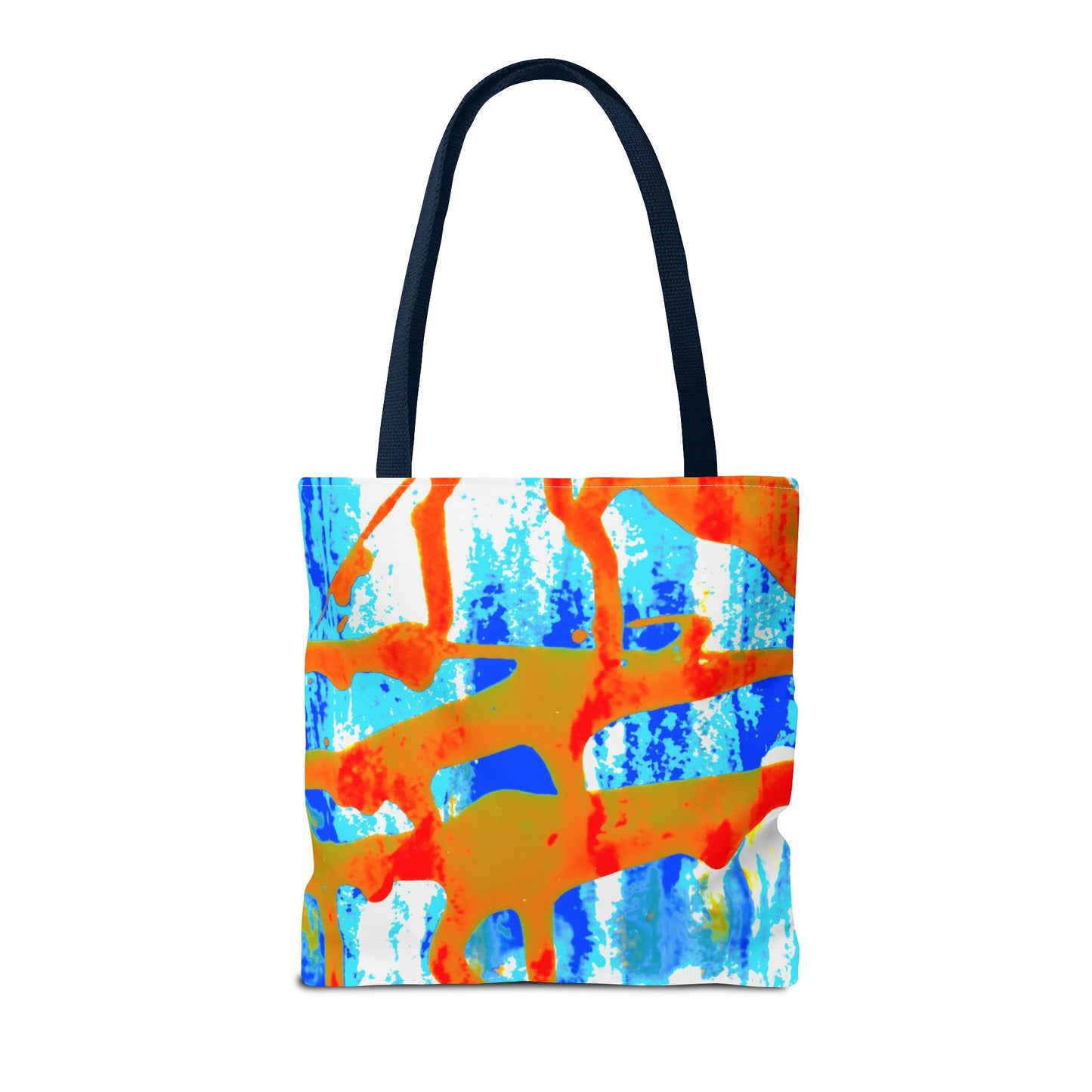 Tote bag Stoffen draagtas Blue Orange