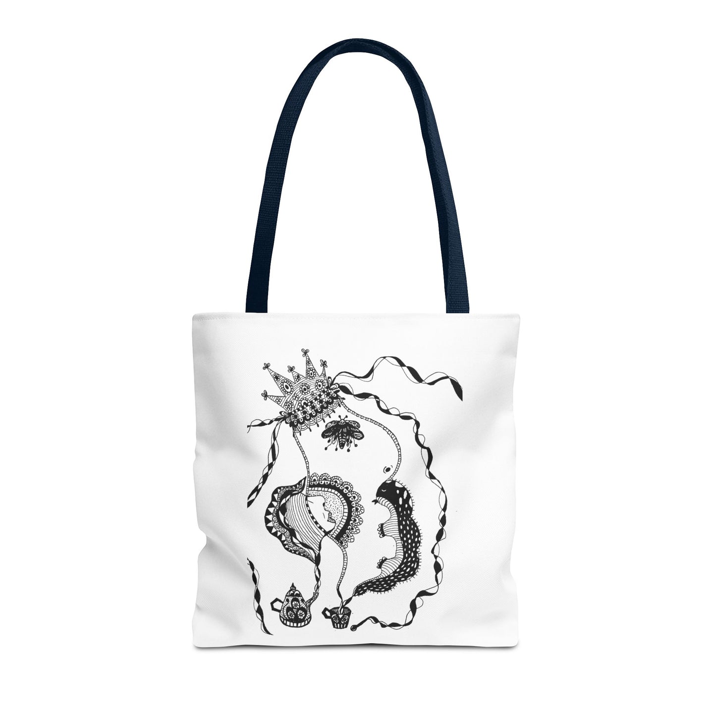 Tote bag stoffen draagtas met Unieke illustratie