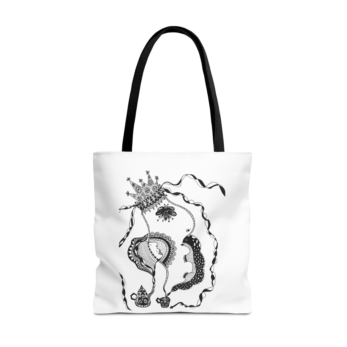 Tote bag stoffen draagtas met Unieke illustratie