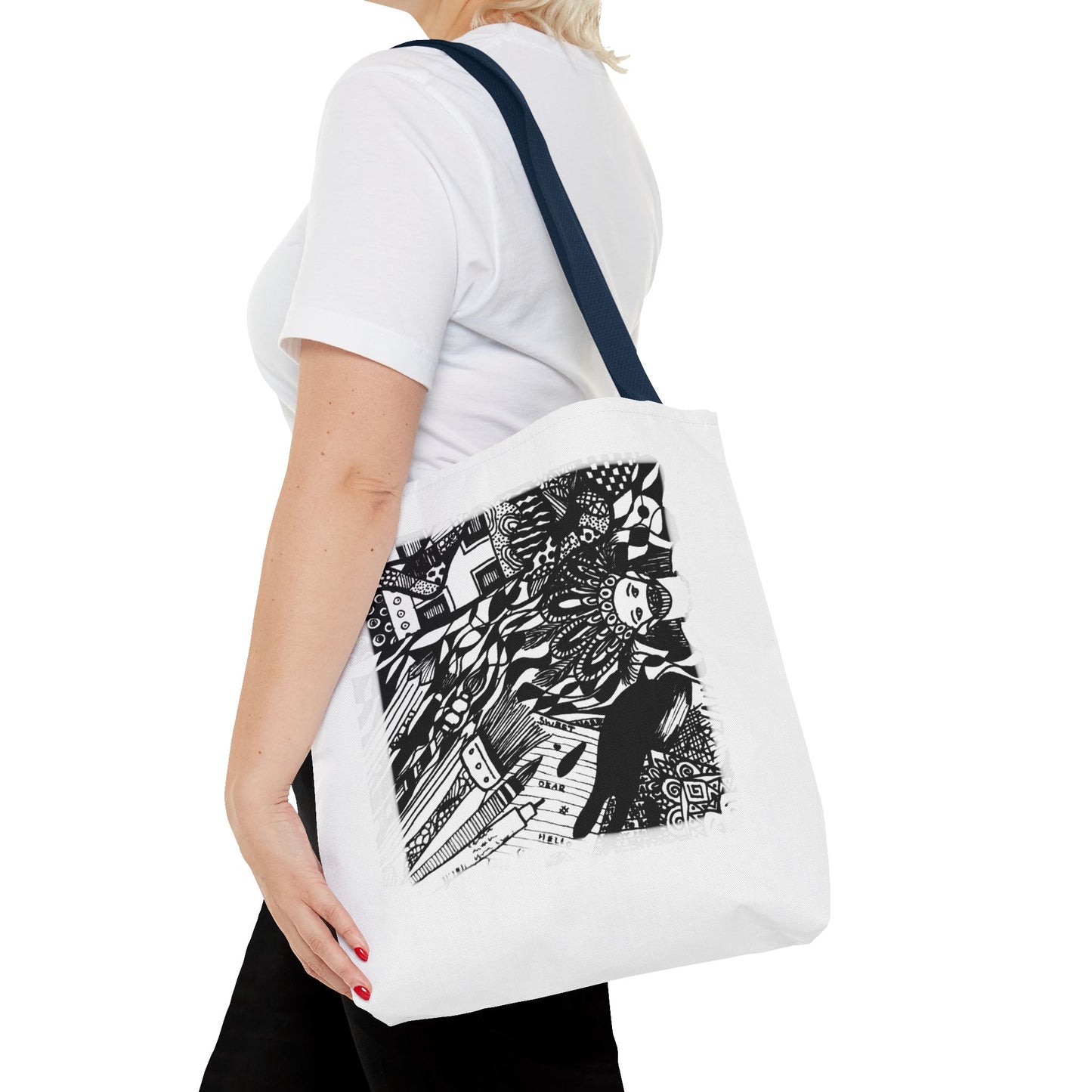 Tote bag Stoffen draagtas met creatieve opdruk