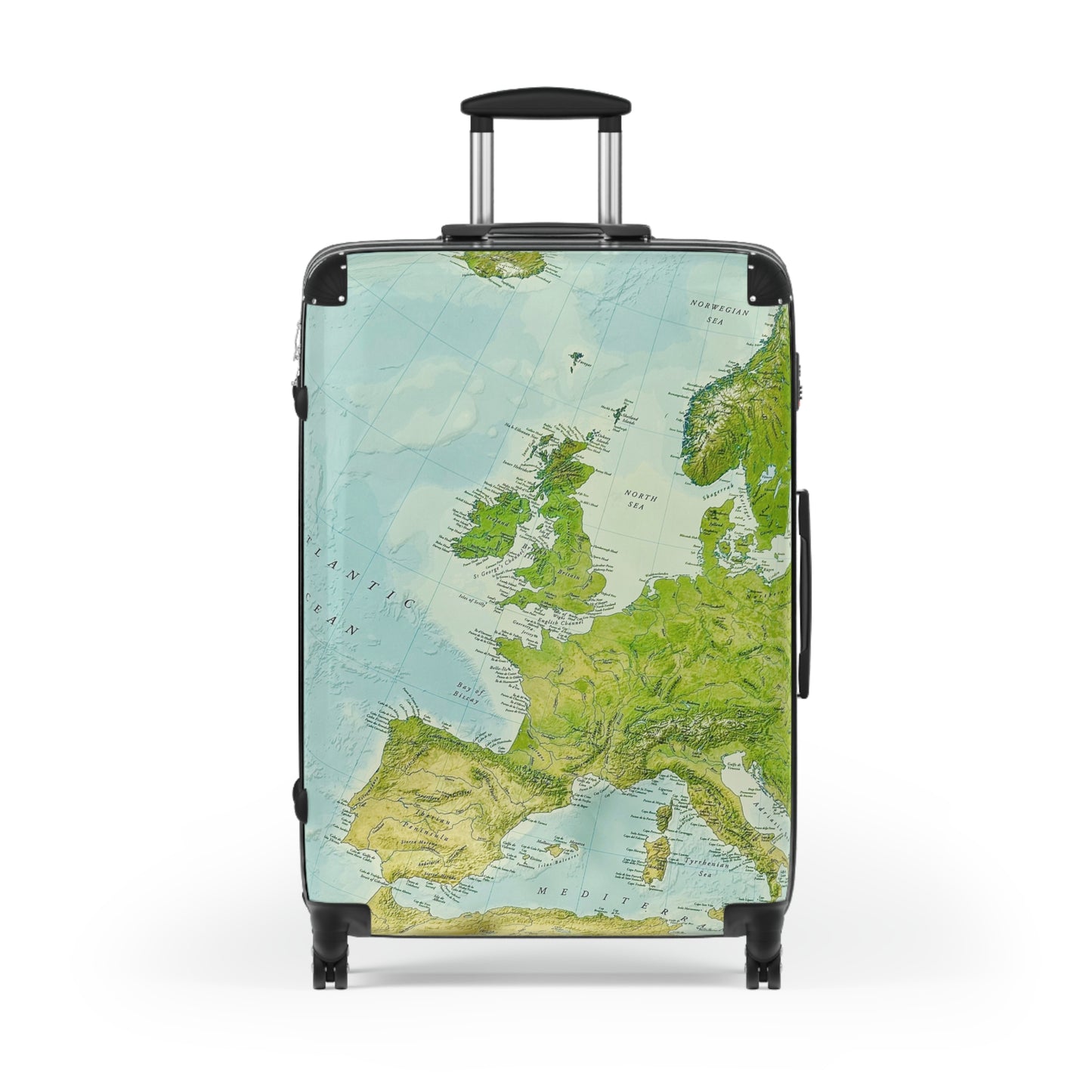Reiskoffer met wereldkaart Design