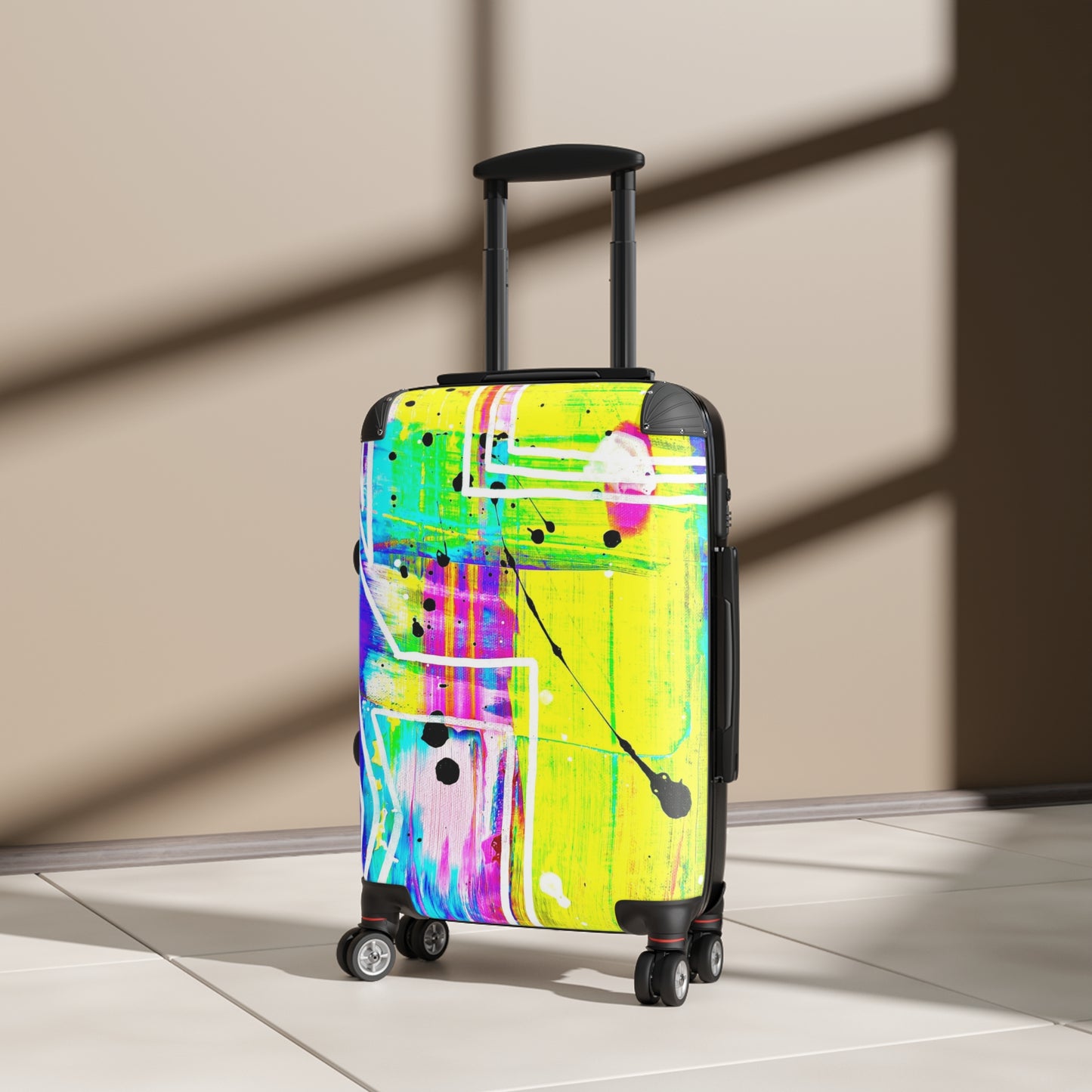 Reiskoffer met Artistiek kleurrijk Design