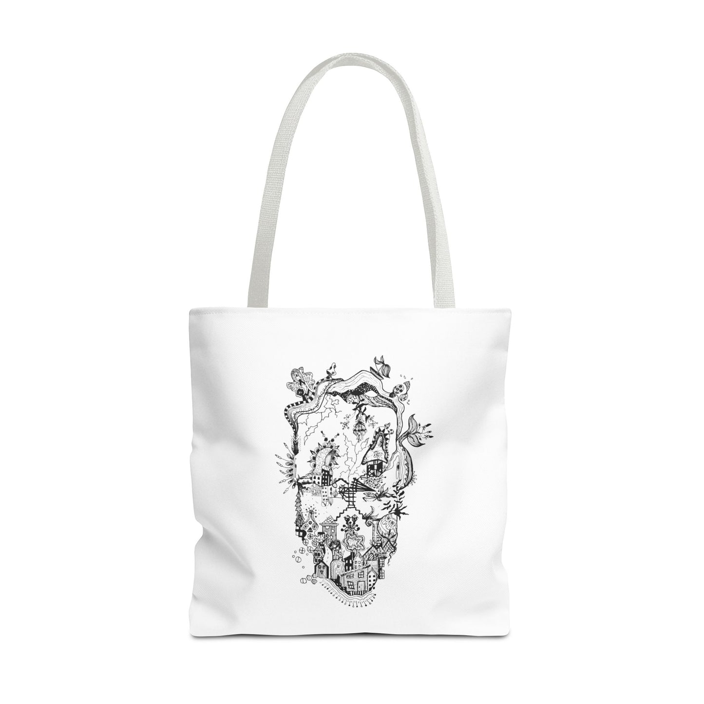 Tote bag Stoffen draagtas Man Face