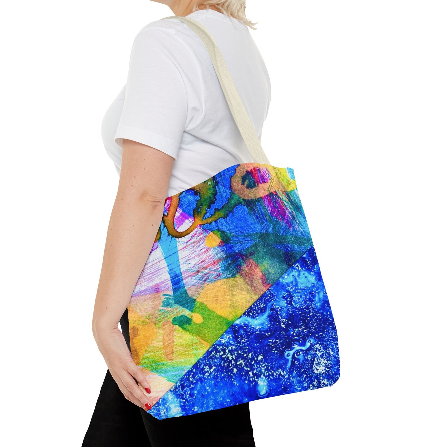 Tote bag Stoffen draagtas Colourful Ocean