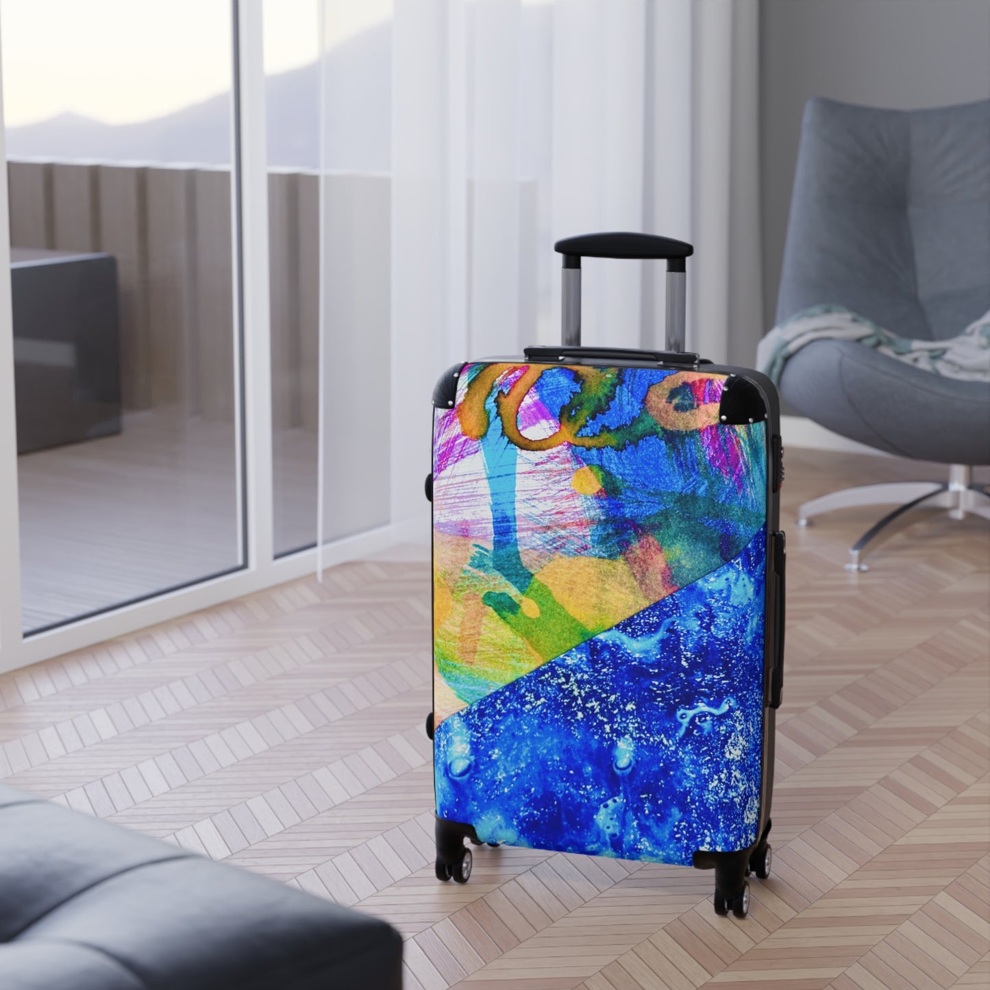 Reiskoffer met uniek Multicolor Design