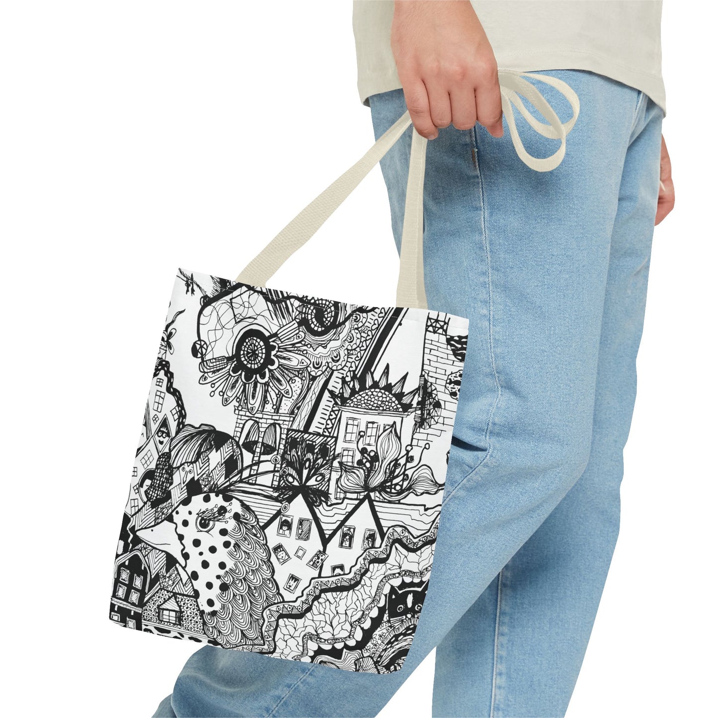 Tote bag Stoffen draagtas met Uniek ontwerp