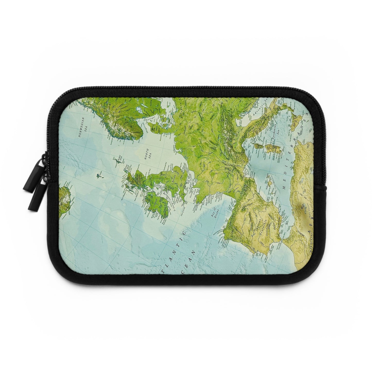 Hoes voor laptop en Ipad wereldkaart