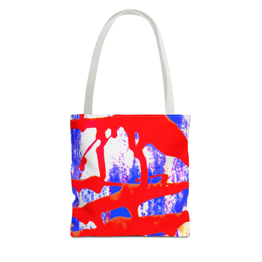 Tote bag Stoffen Draagtas Blue Red