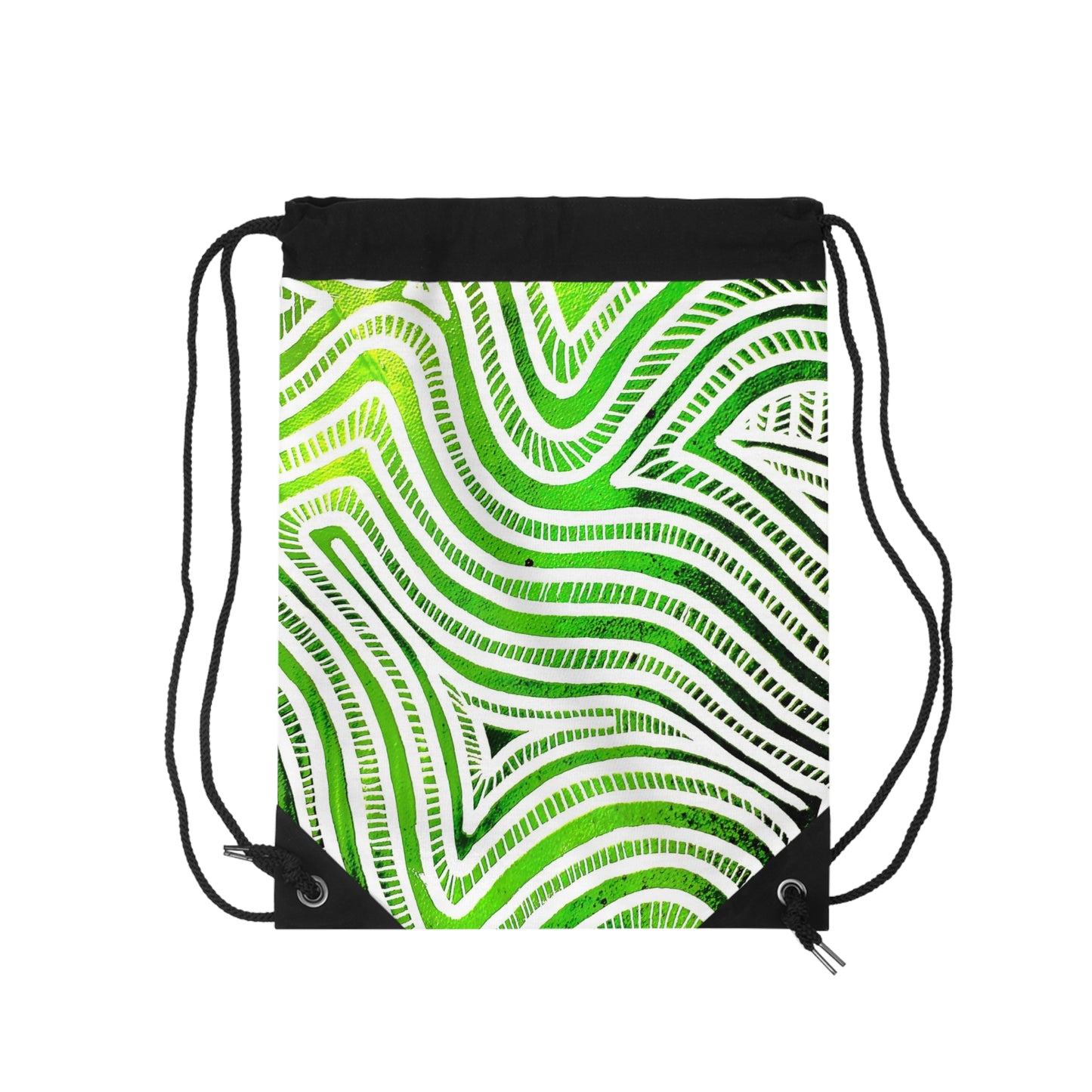 Gymtas met Trekkoord met Groen Design