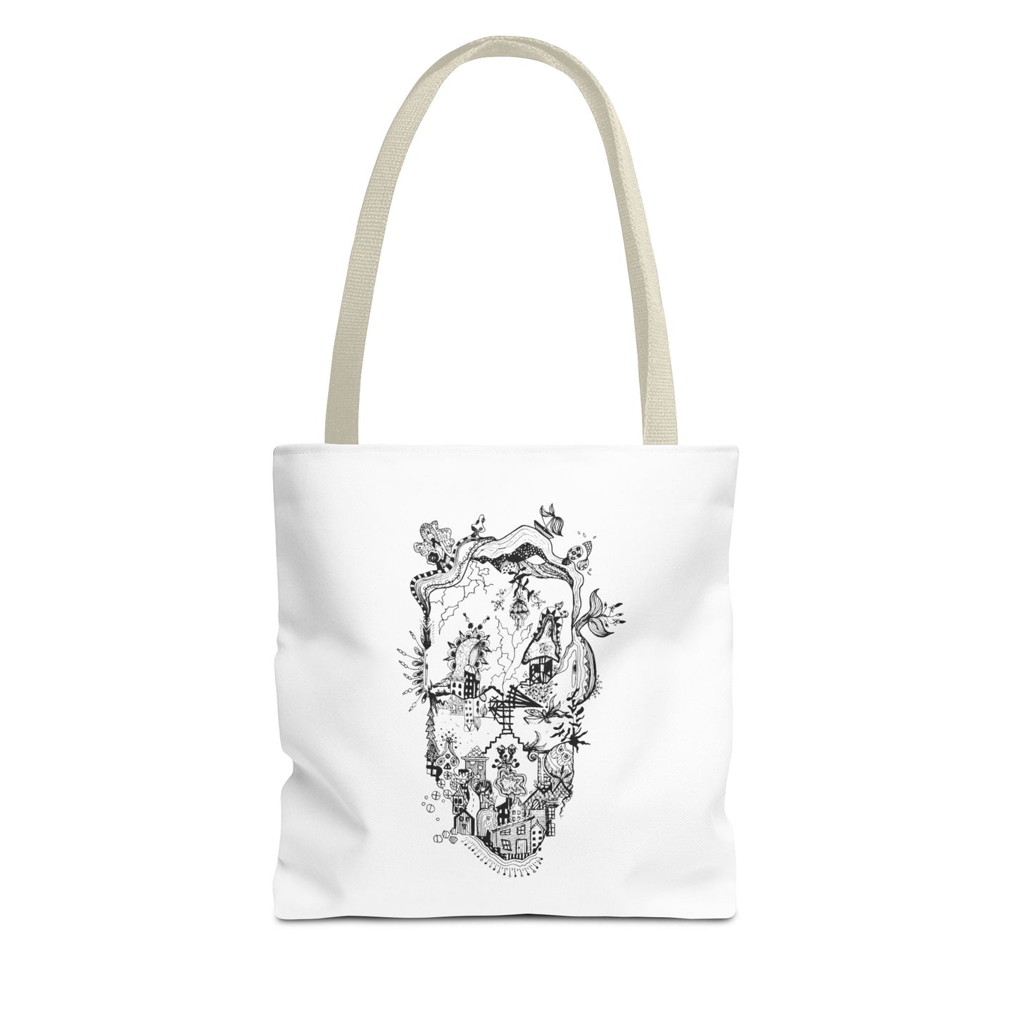 Tote bag Stoffen draagtas Man Face