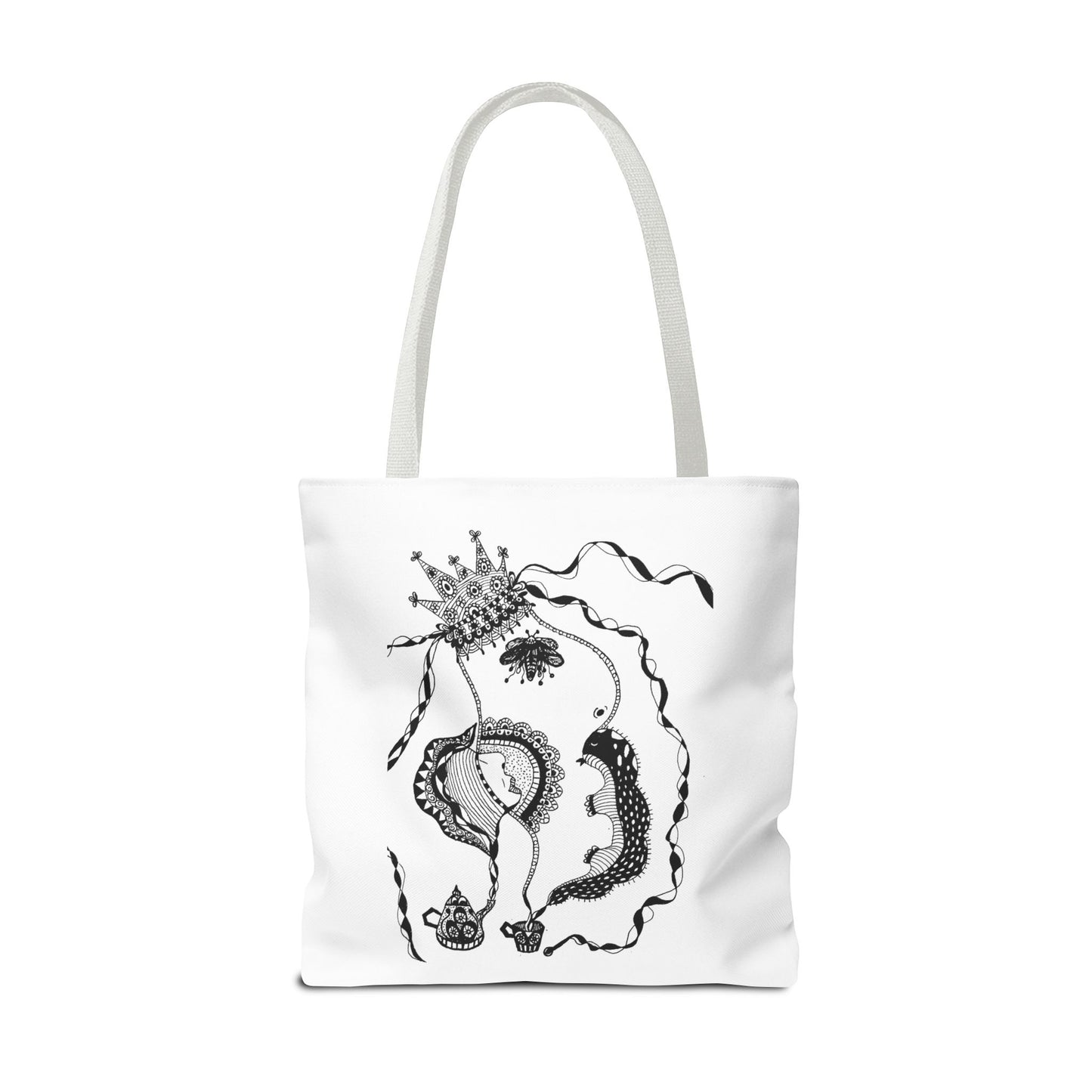 Tote bag stoffen draagtas met Unieke illustratie
