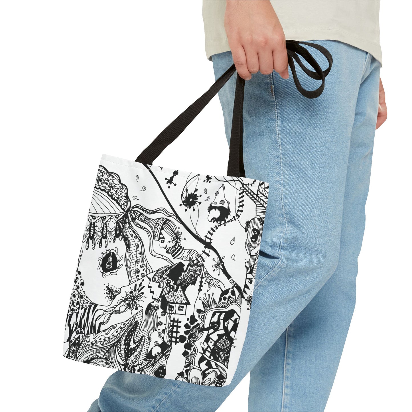 Tote bag Stoffen draagtas met Uniek Design