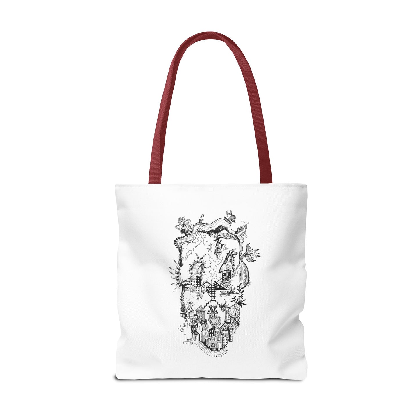 Tote bag Stoffen draagtas Man Face