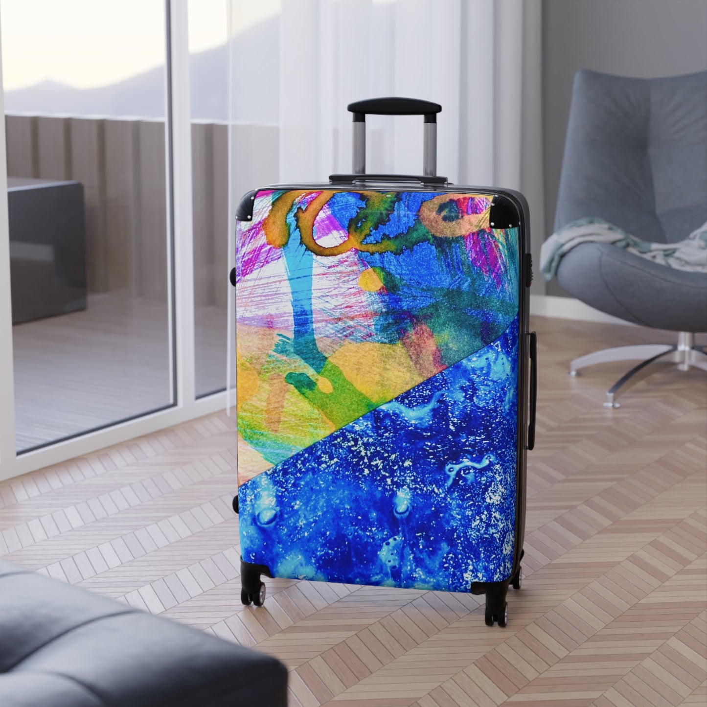 Reiskoffer met uniek Multicolor Design