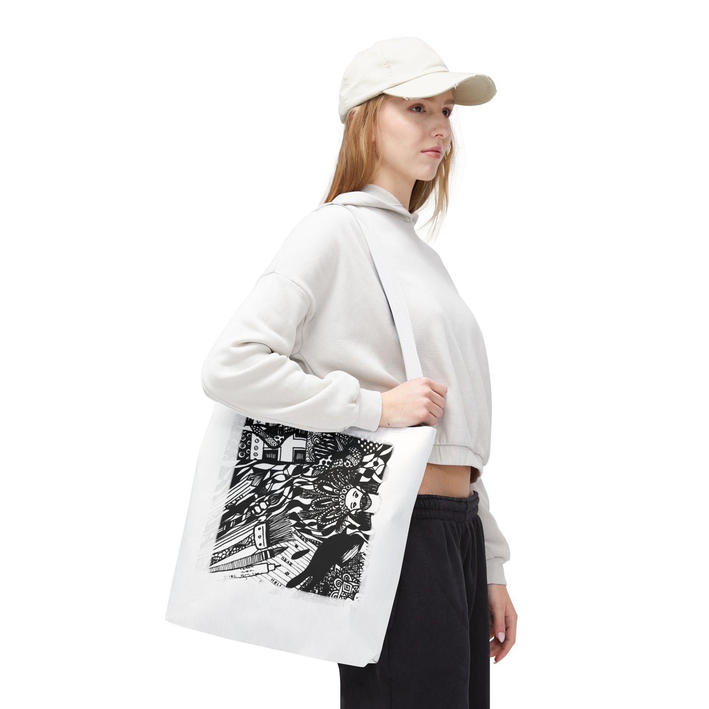 Tote bag Stoffen draagtas met creatieve opdruk