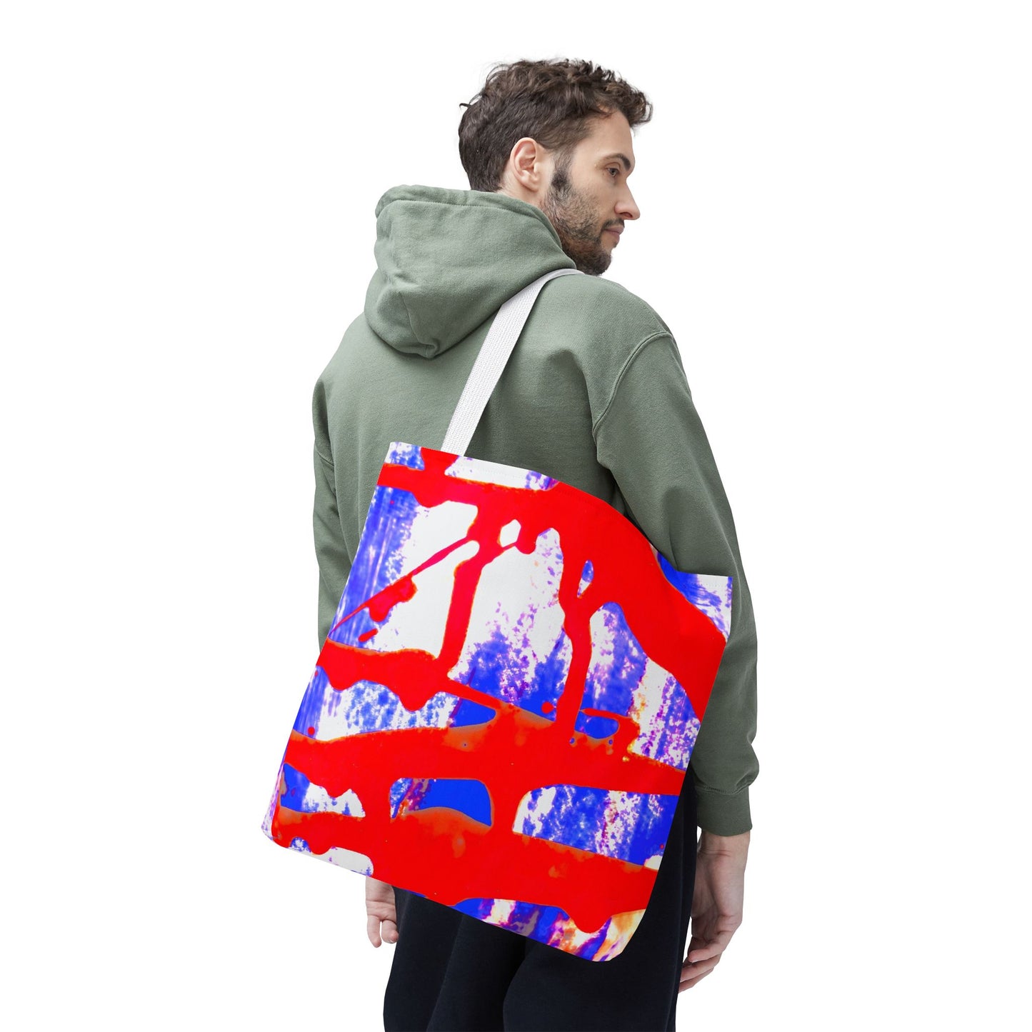 Tote bag Stoffen Draagtas Blue Red