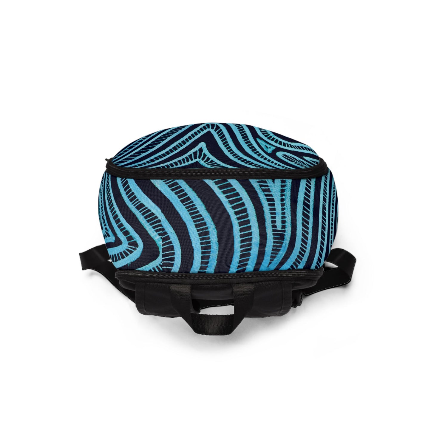 Trendy Stoffen en waterdichte laptop rugzak met blauw Design