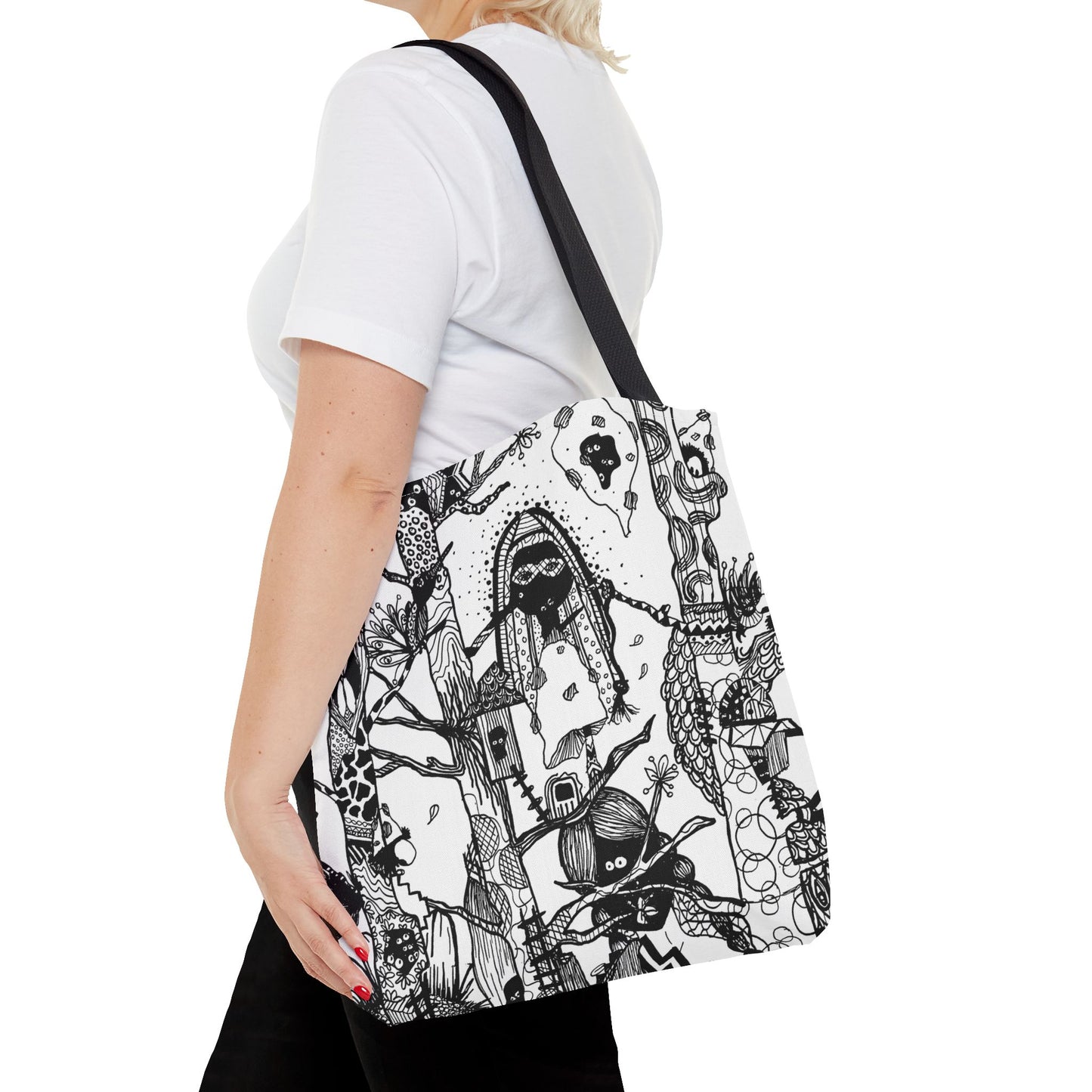 Tote bag Stoffen draagtas Unieke Illustratie