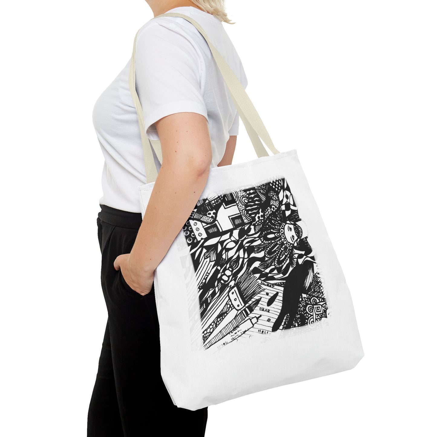 Tote bag Stoffen draagtas met creatieve opdruk