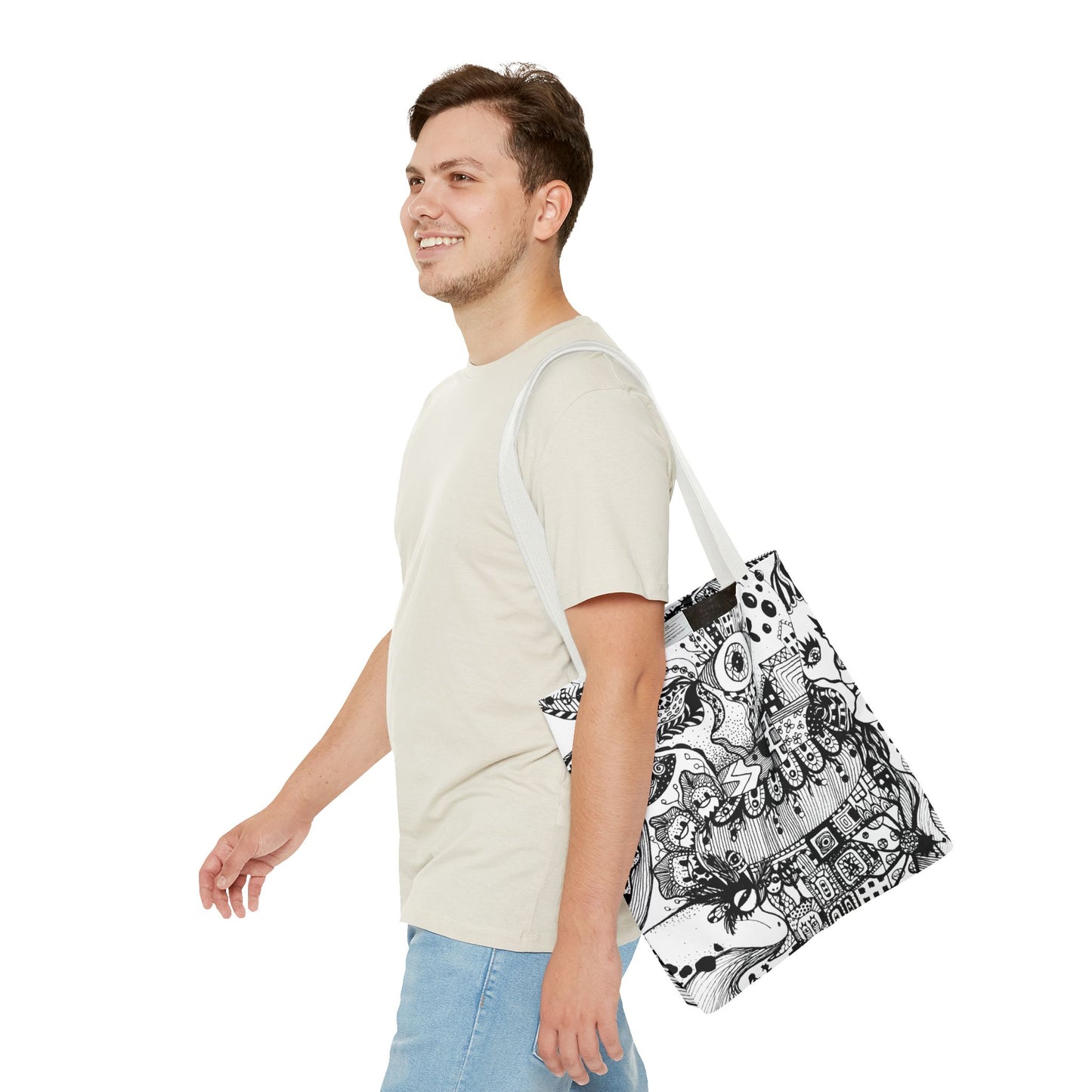 Tote bag Stoffen draagtas Fisch