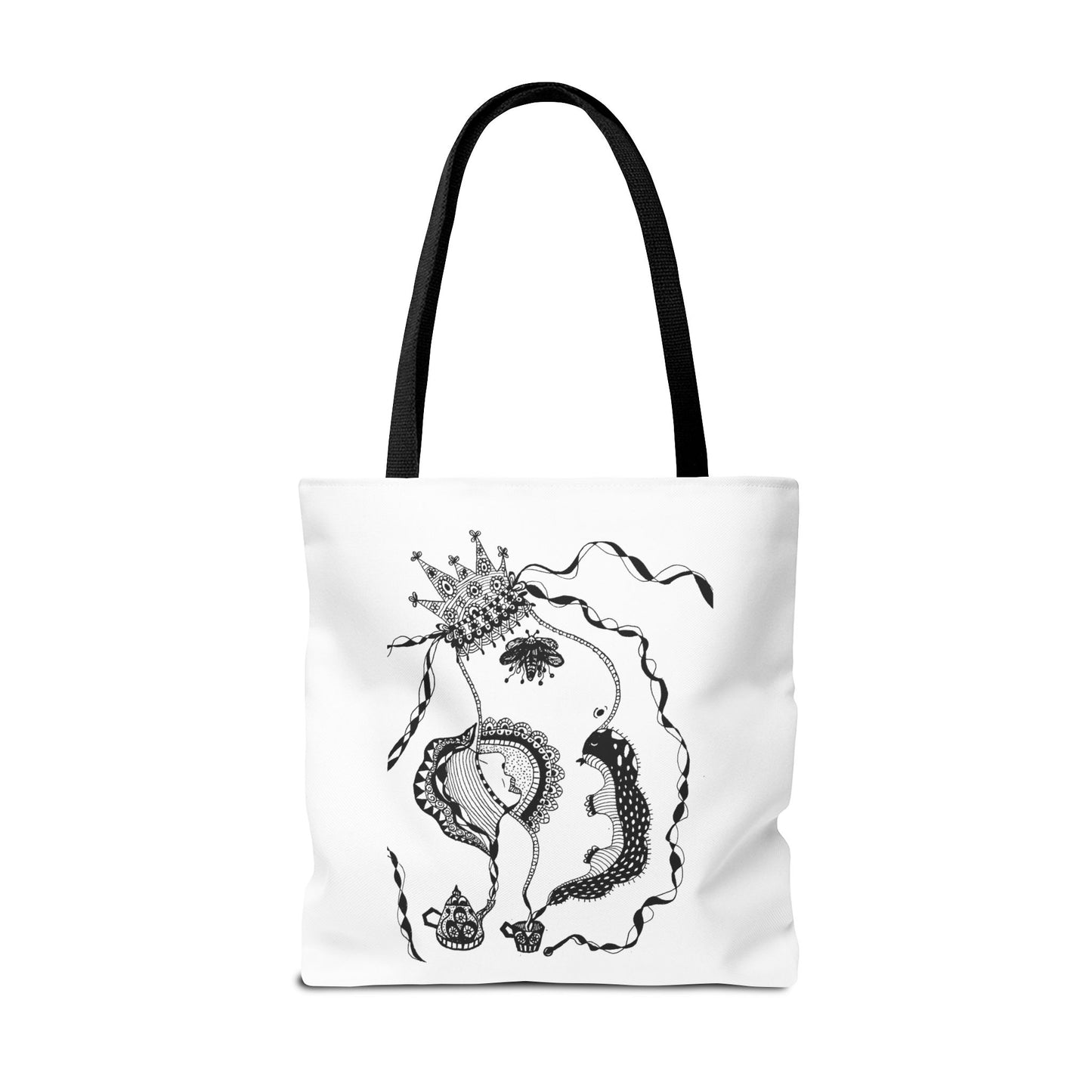 Tote bag stoffen draagtas met Unieke illustratie