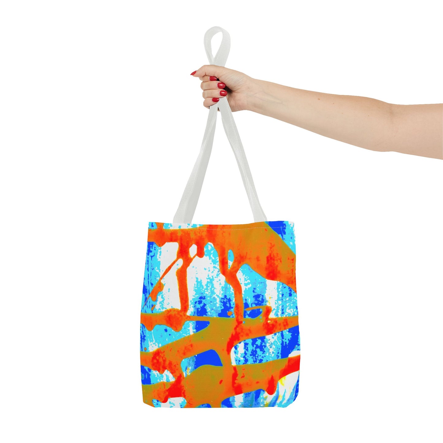 Tote bag Stoffen draagtas Blue Orange