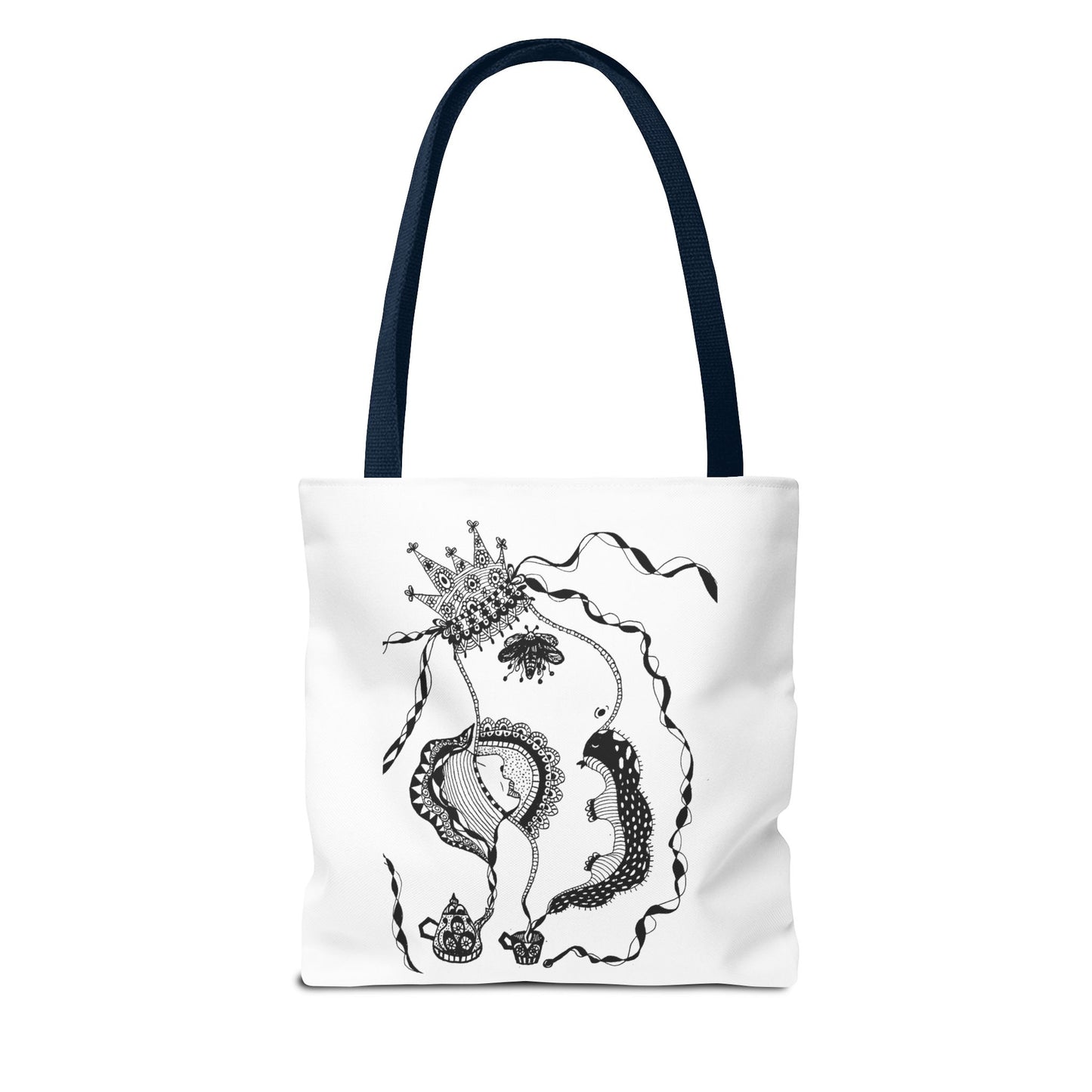 Tote bag stoffen draagtas met Unieke illustratie