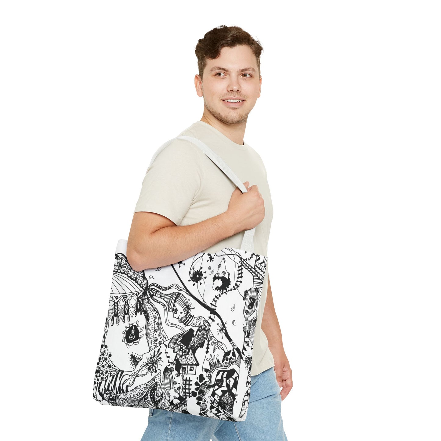 Tote bag Stoffen draagtas met Uniek Design