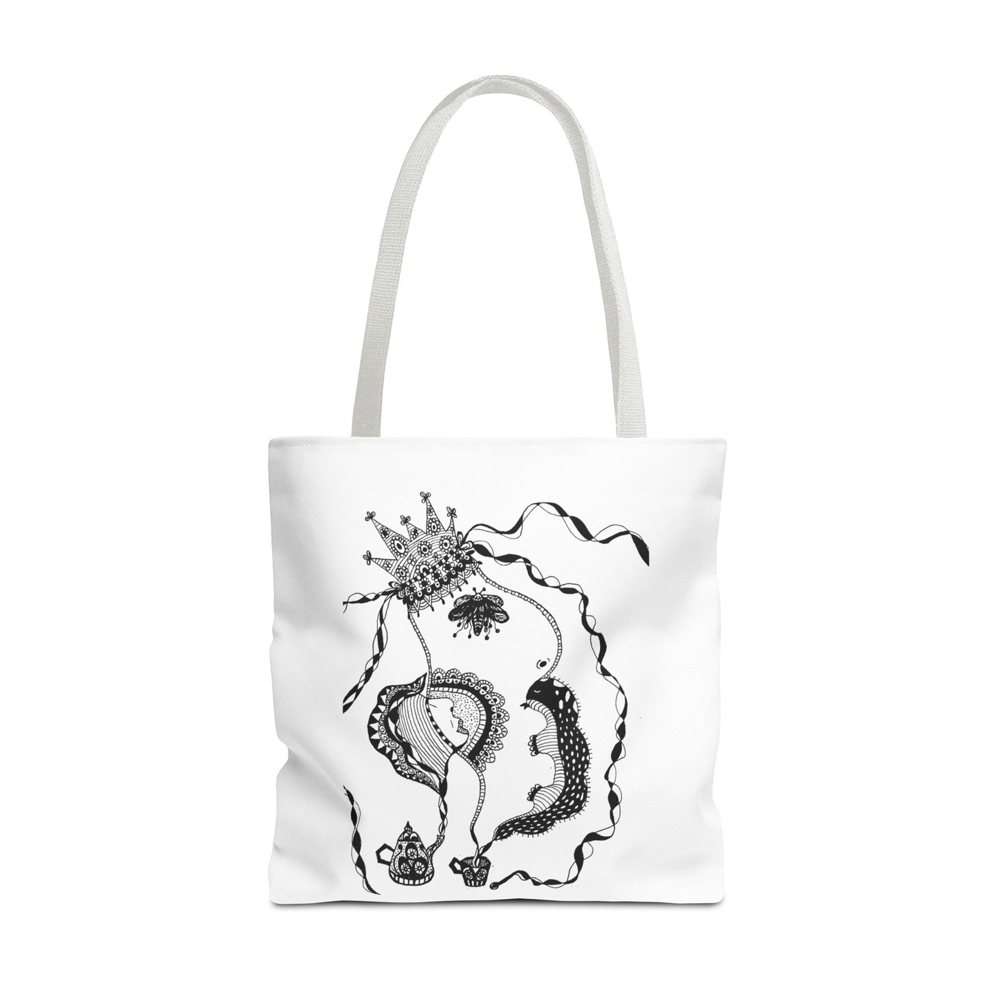 Tote bag stoffen draagtas met Unieke illustratie