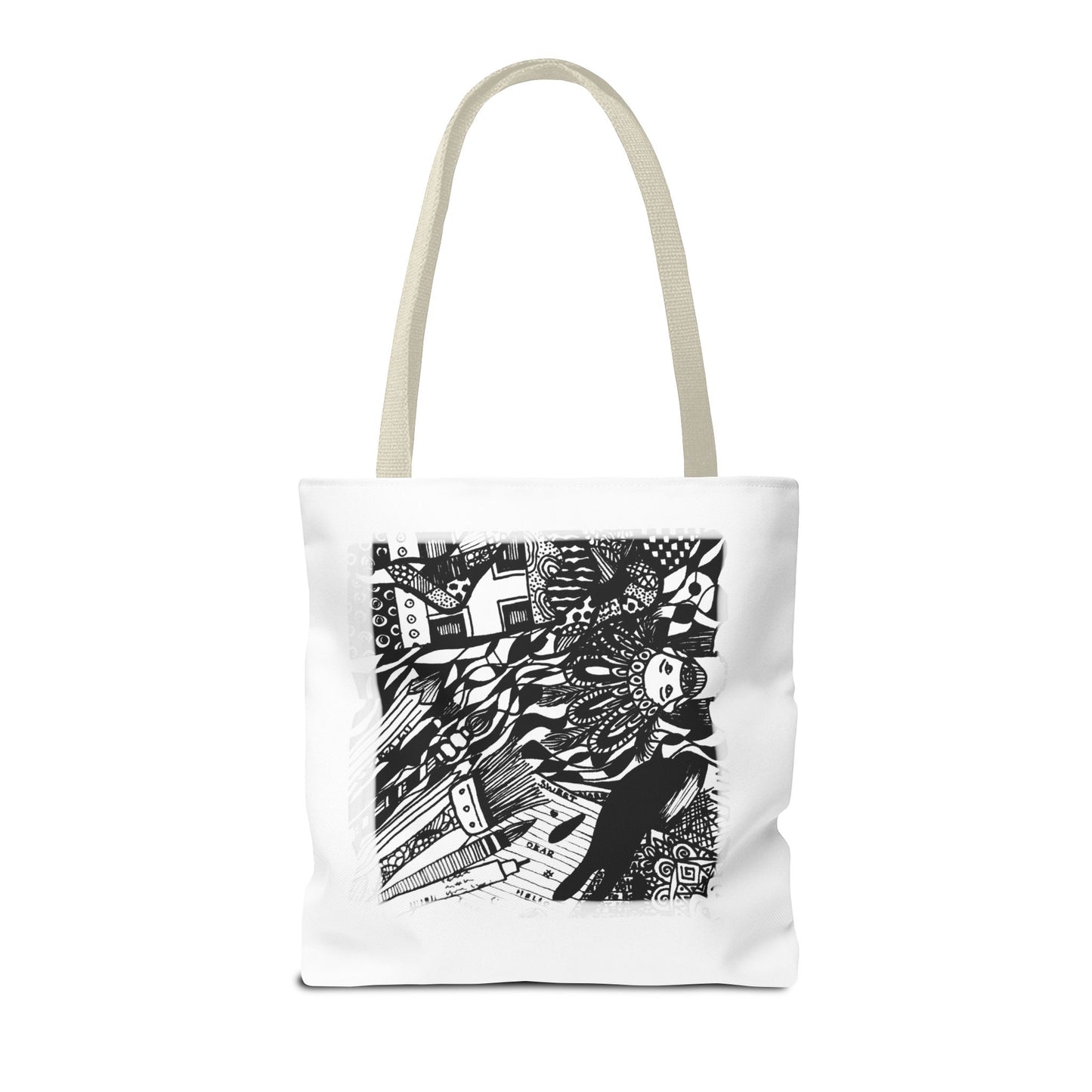 Tote bag Stoffen draagtas met creatieve opdruk