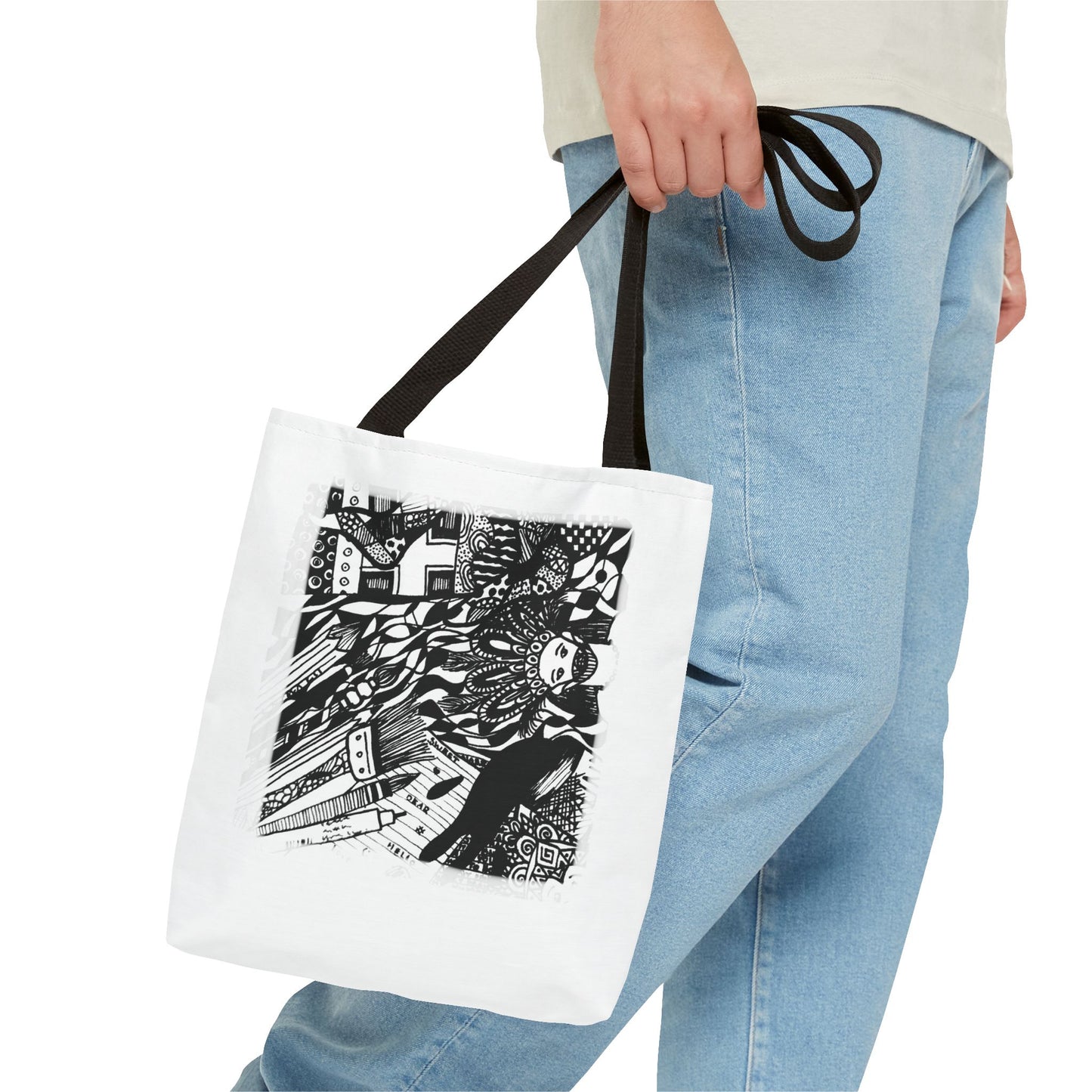 Tote bag Stoffen draagtas met creatieve opdruk