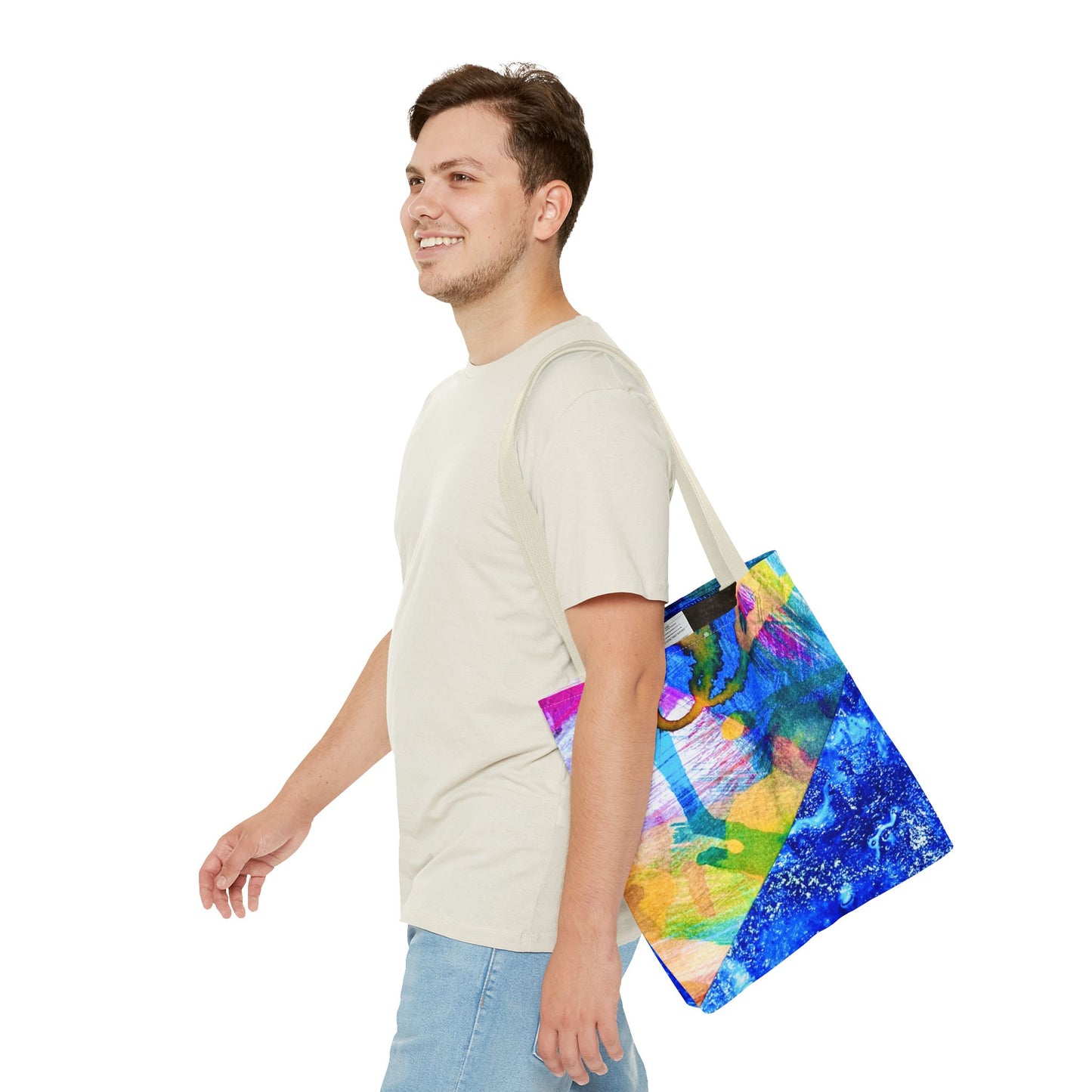 Tote bag Stoffen draagtas Colourful Ocean