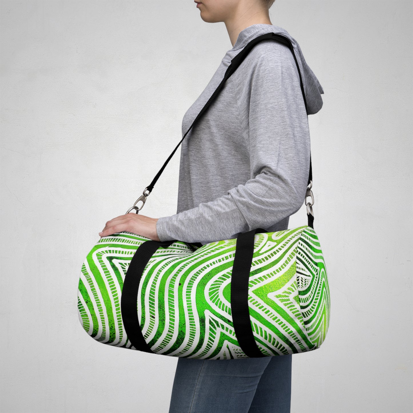 Plunjezak Duffel bag met Groen Design