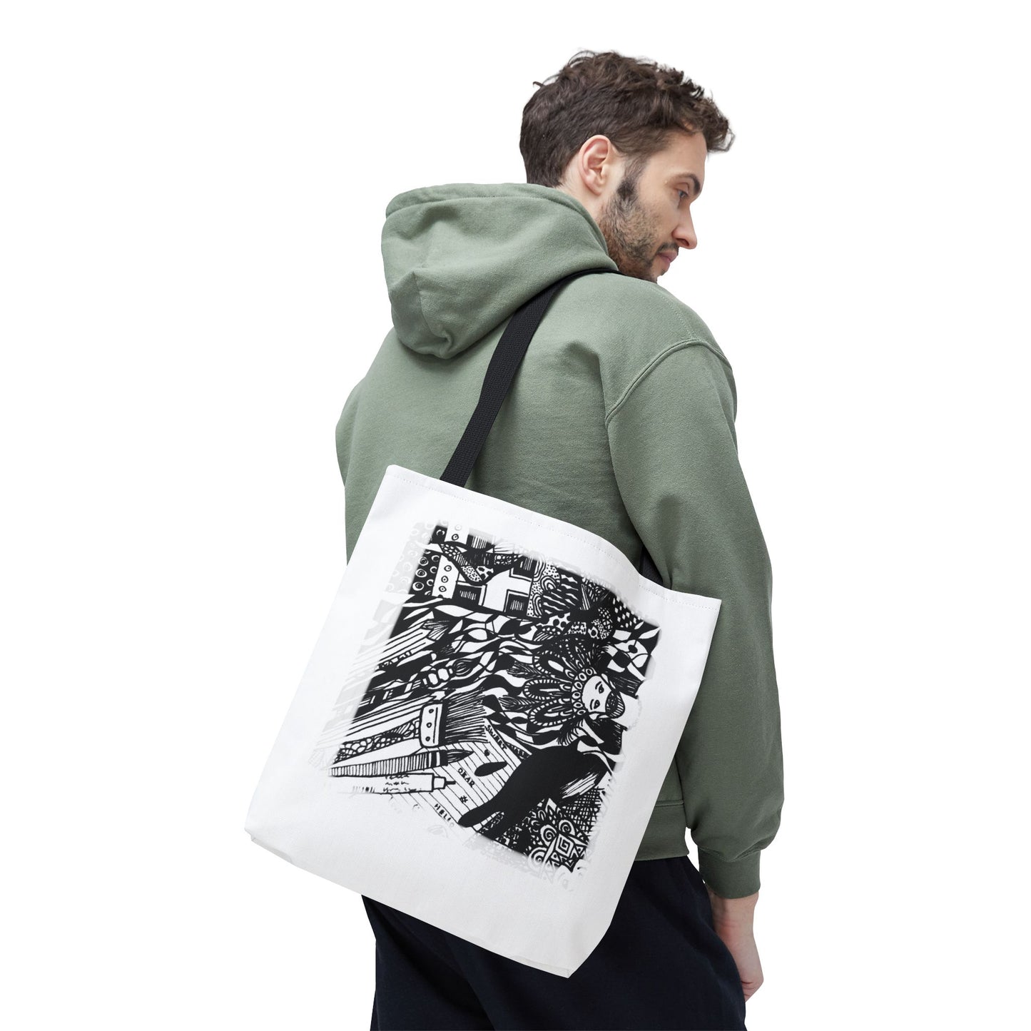 Tote bag Stoffen draagtas met creatieve opdruk
