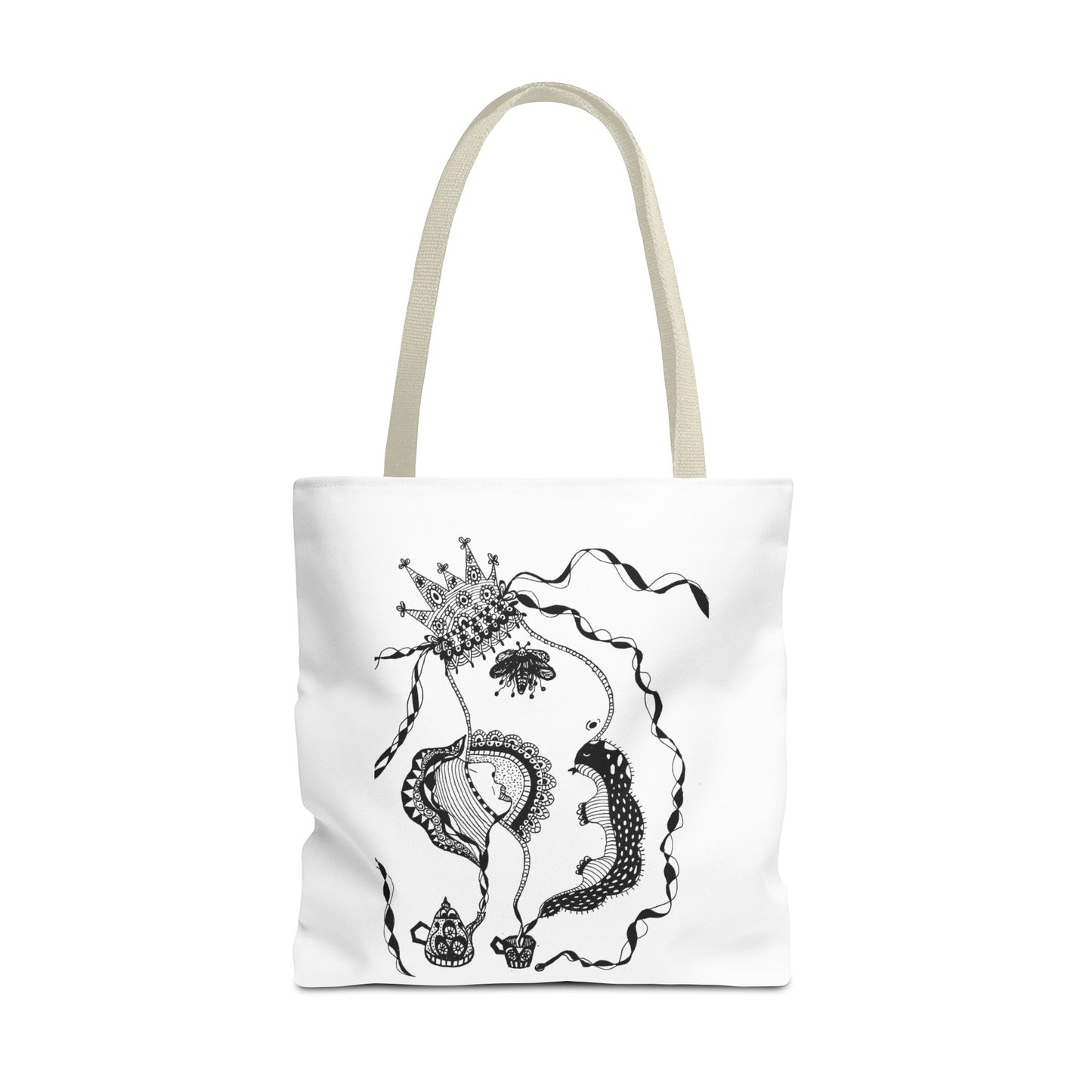 Tote bag stoffen draagtas met Unieke illustratie