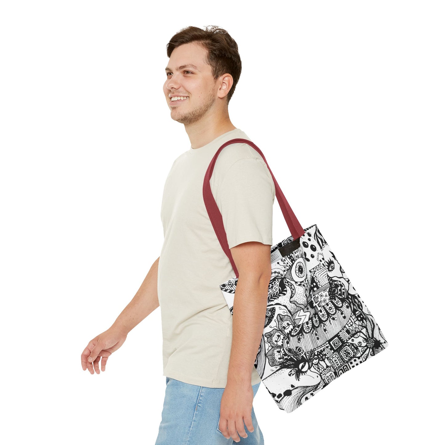 Tote bag Stoffen draagtas Fisch