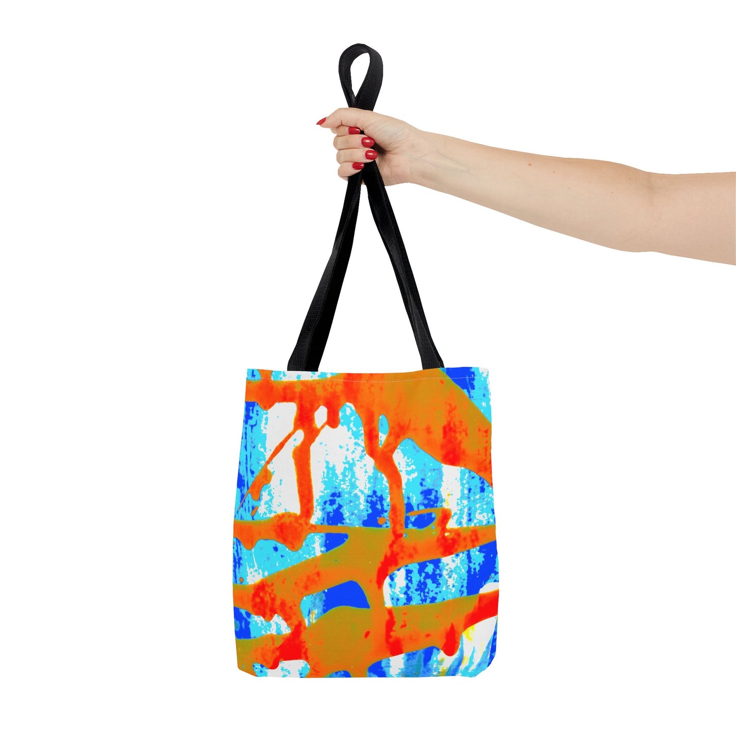 Tote bag Stoffen draagtas Blue Orange