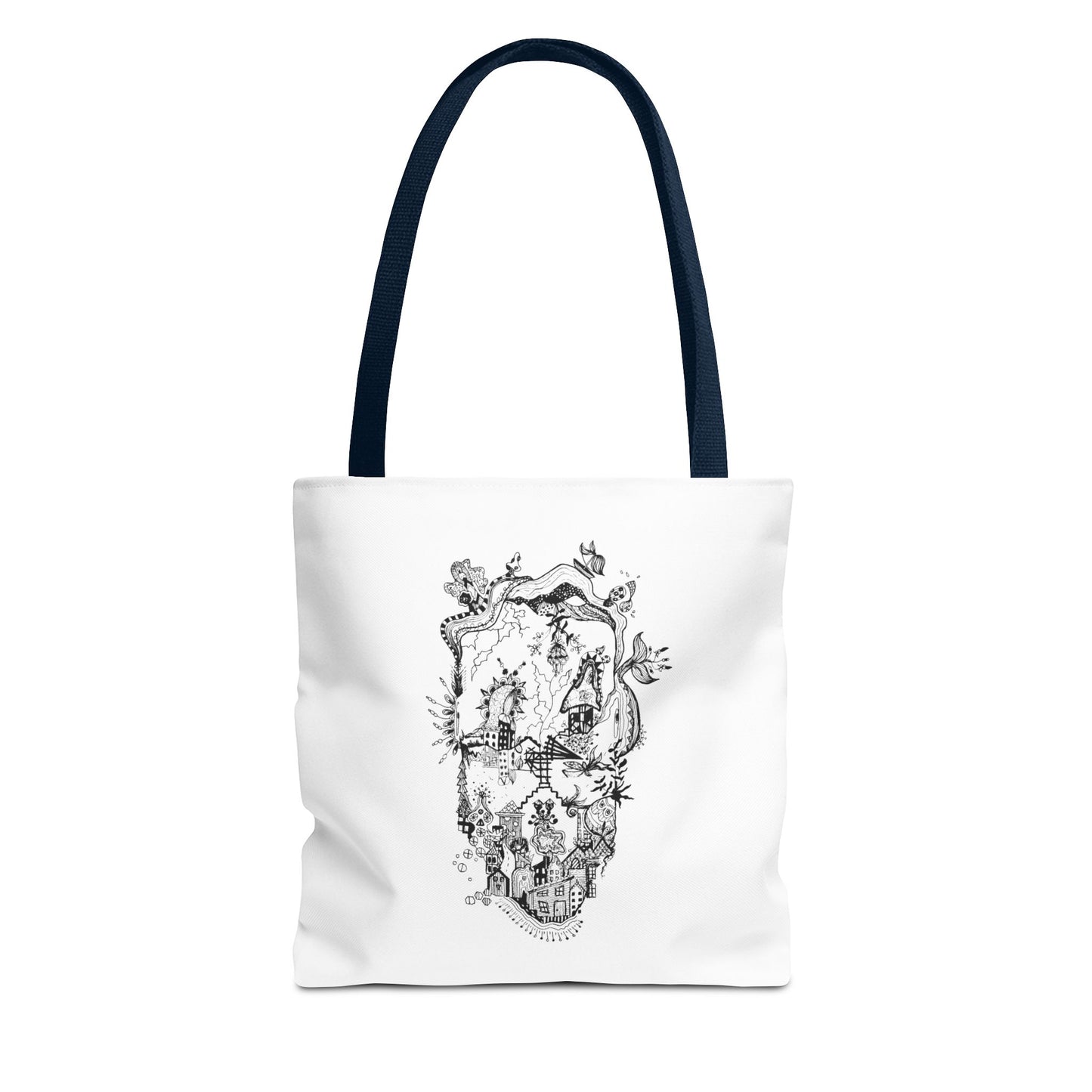 Tote bag Stoffen draagtas Man Face