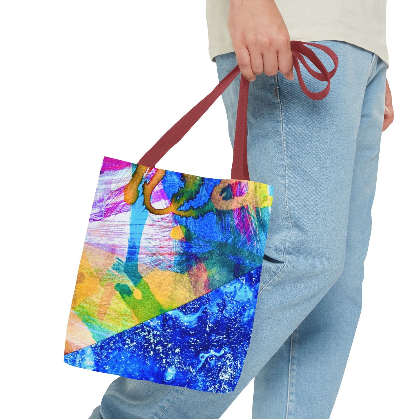 Tote bag Stoffen draagtas Colourful Ocean