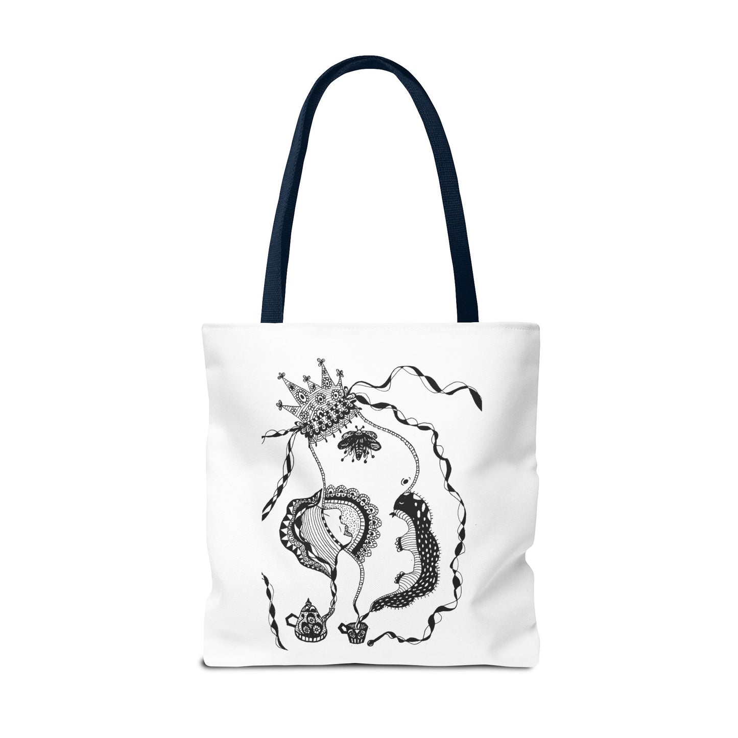 Tote bag stoffen draagtas met Unieke illustratie