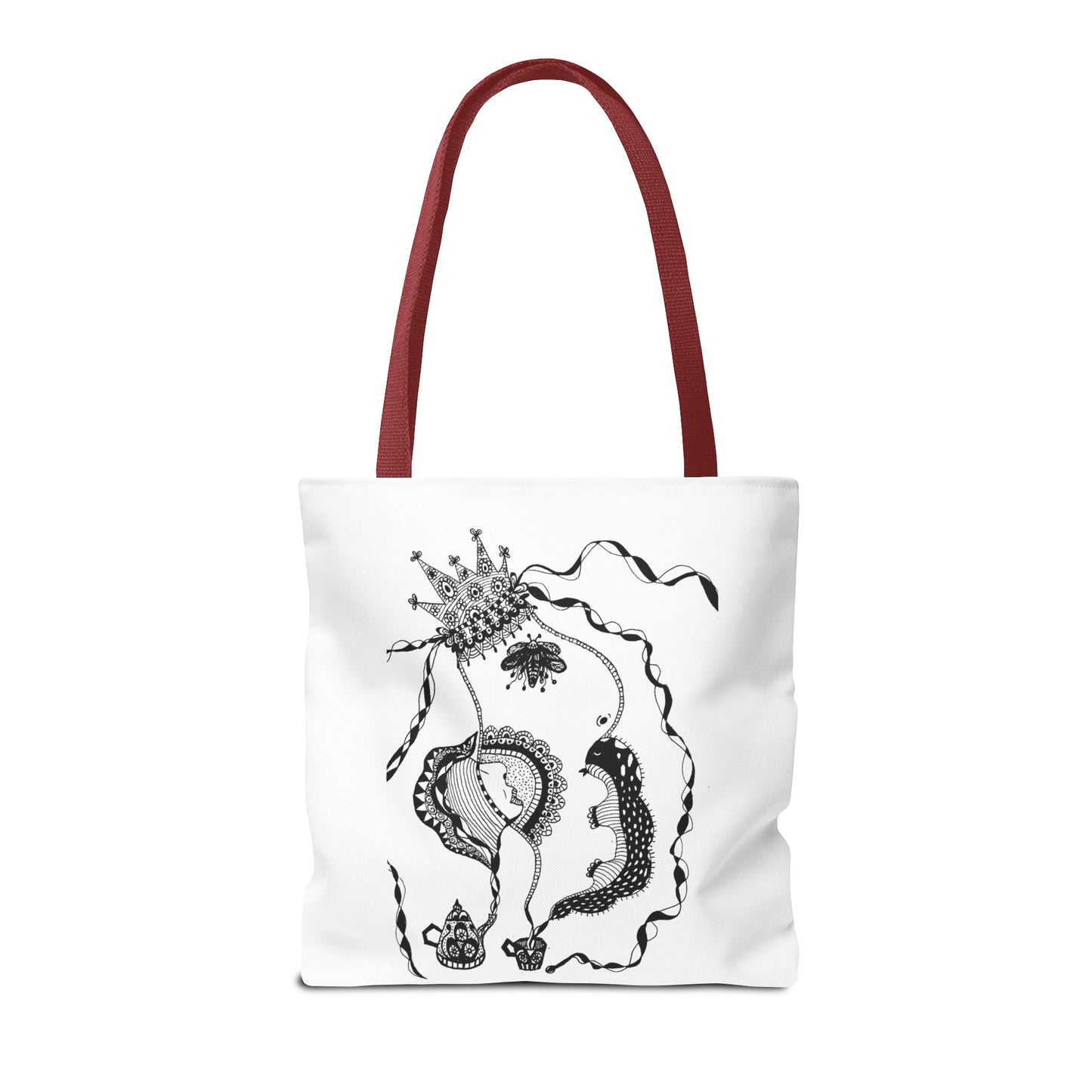 Tote bag stoffen draagtas met Unieke illustratie