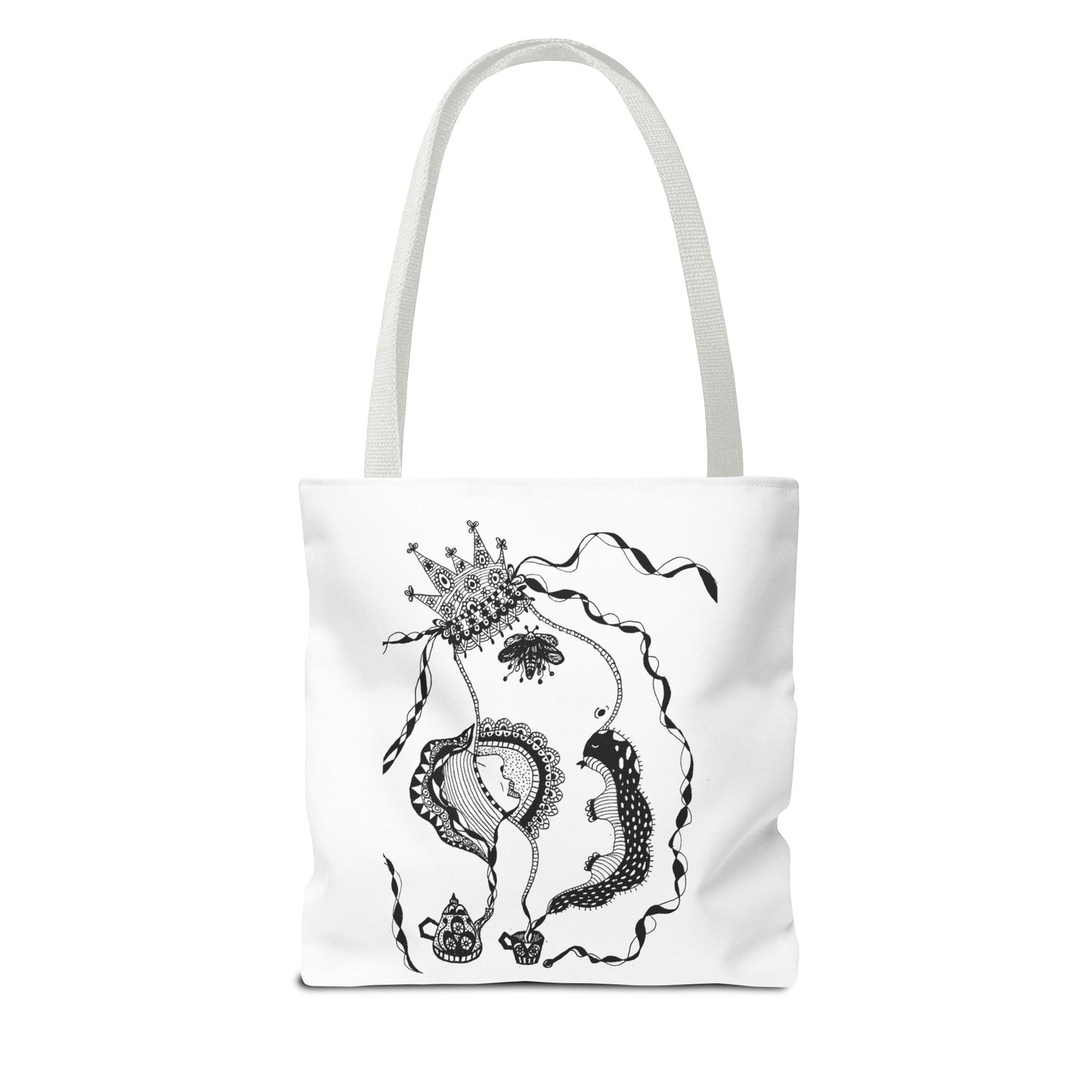 Tote bag stoffen draagtas met Unieke illustratie