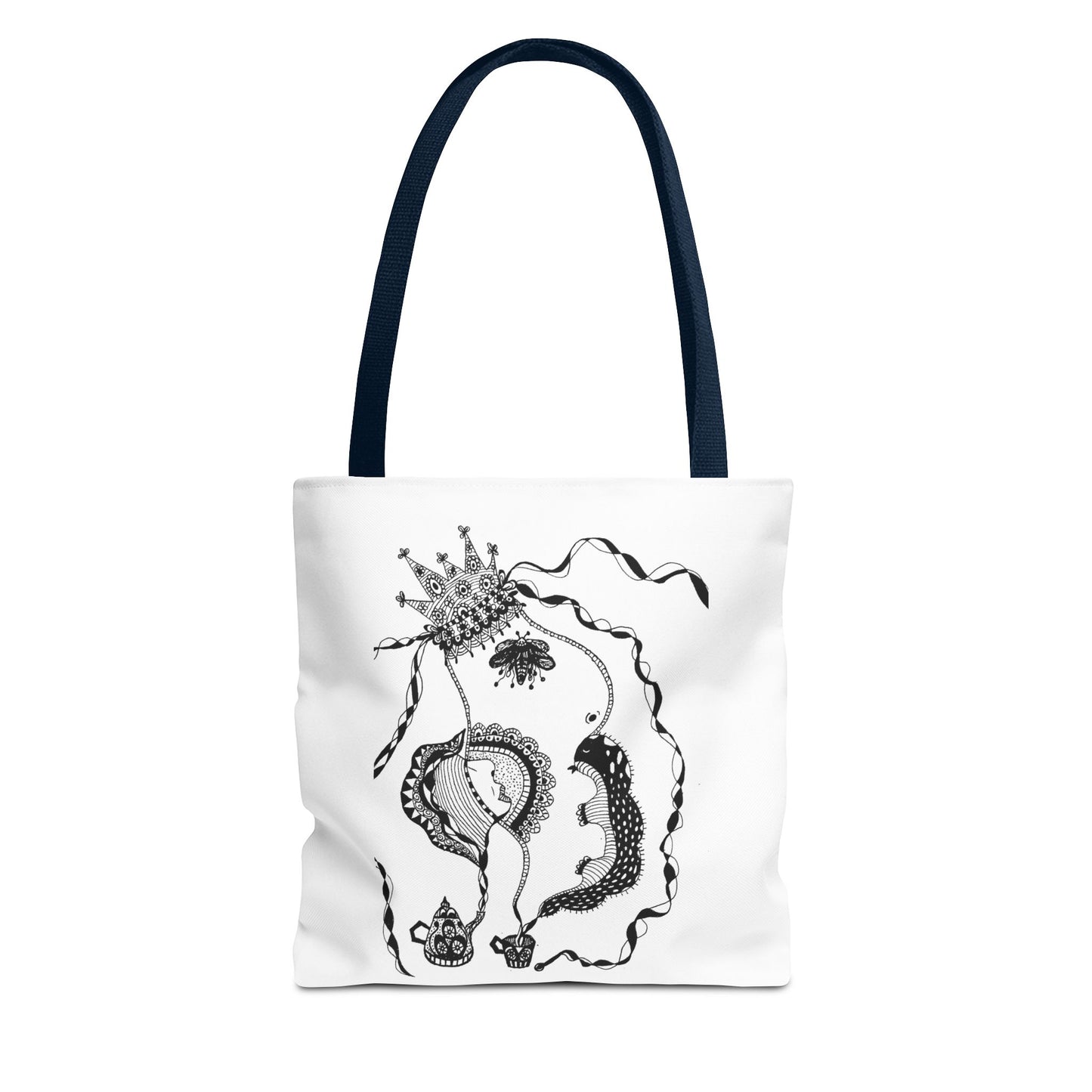 Tote bag stoffen draagtas met Unieke illustratie