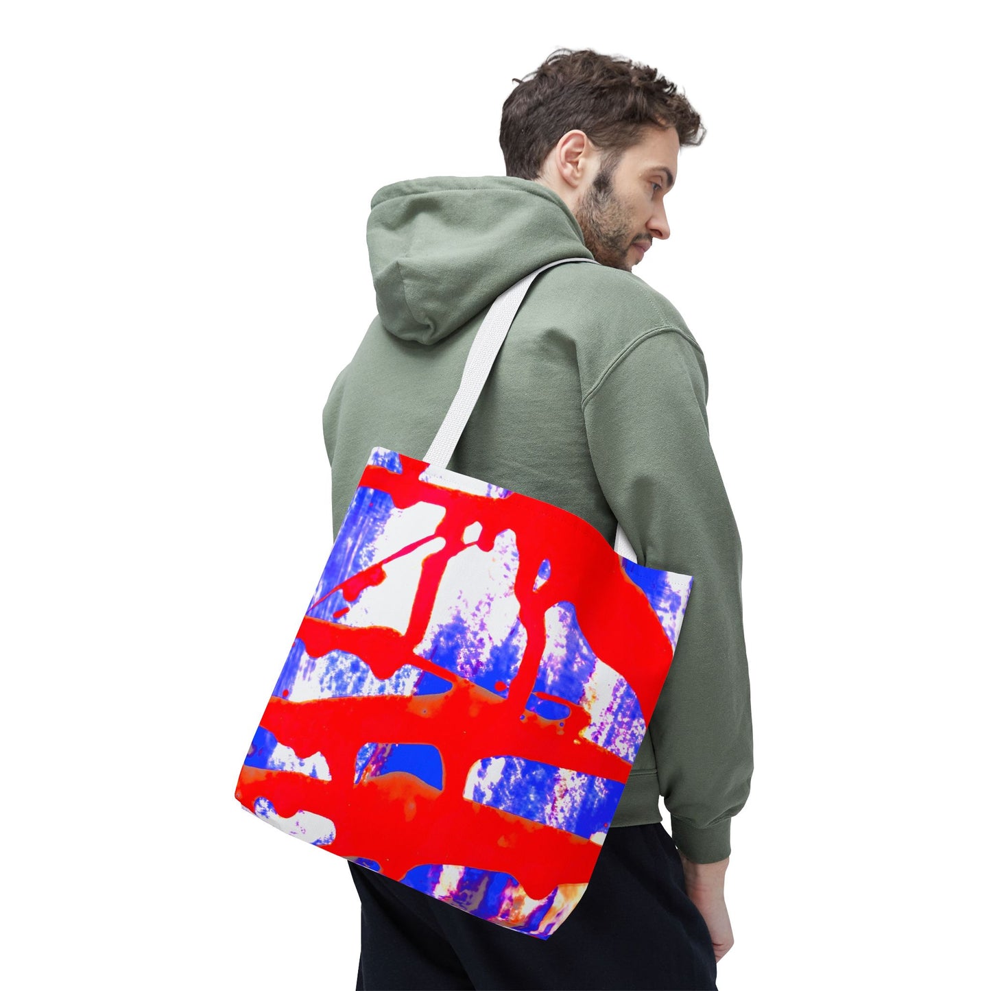 Tote bag Stoffen Draagtas Blue Red