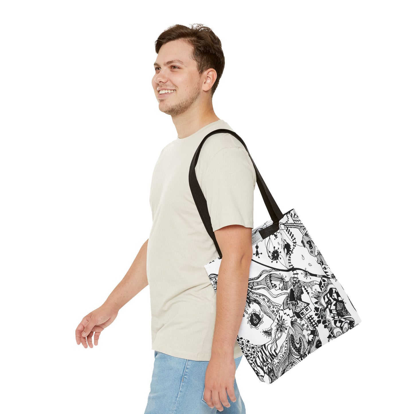 Tote bag Stoffen draagtas met Uniek Design