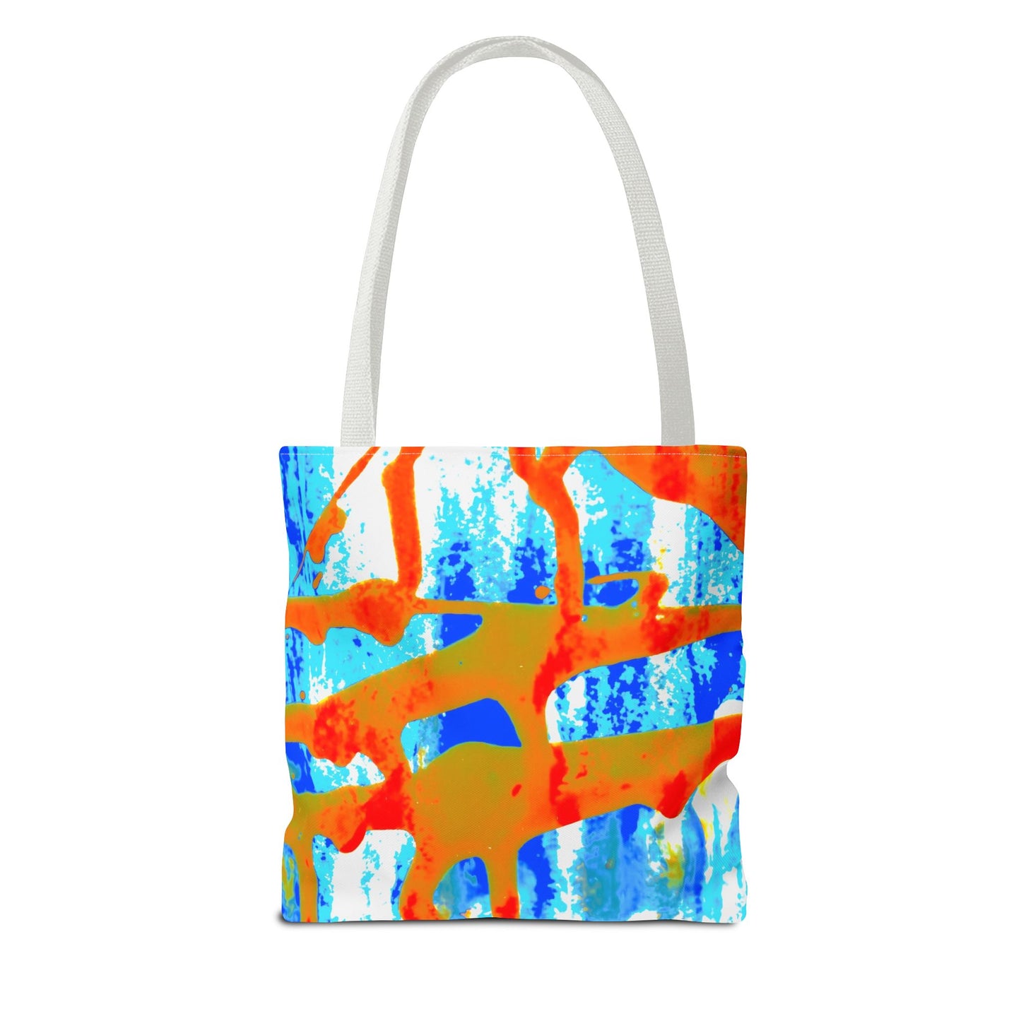 Tote bag Stoffen draagtas Blue Orange