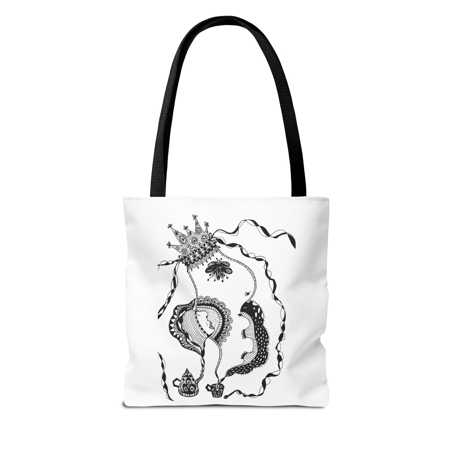 Tote bag stoffen draagtas met Unieke illustratie