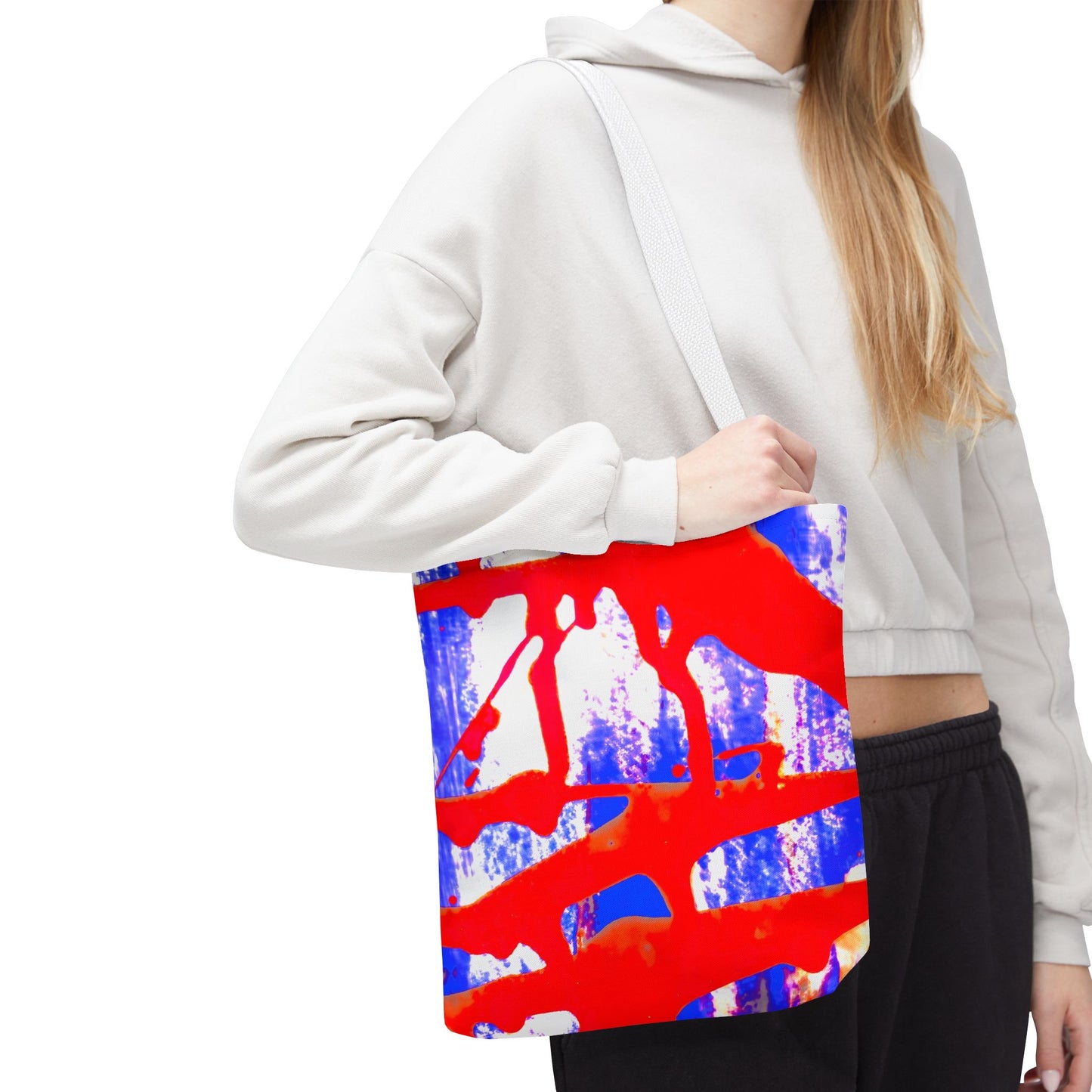 Tote bag Stoffen Draagtas Blue Red