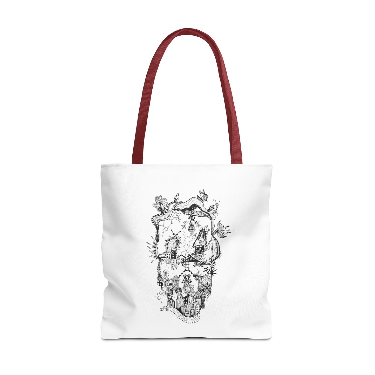 Tote bag Stoffen draagtas Man Face